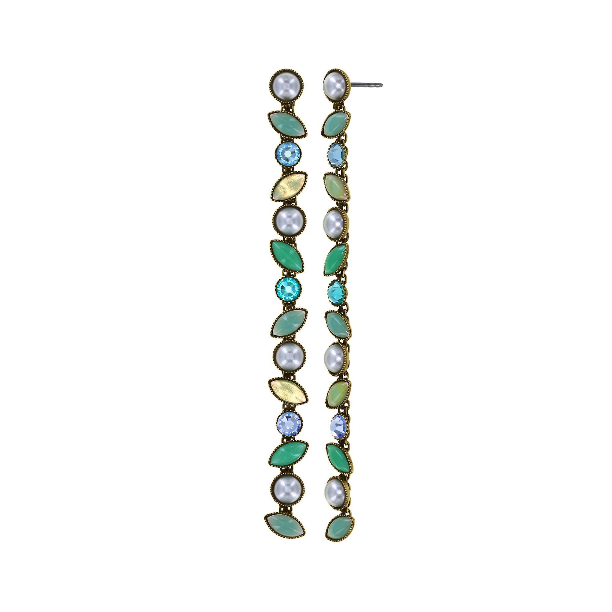 image for Earring Stud Dangling Margarita Green  