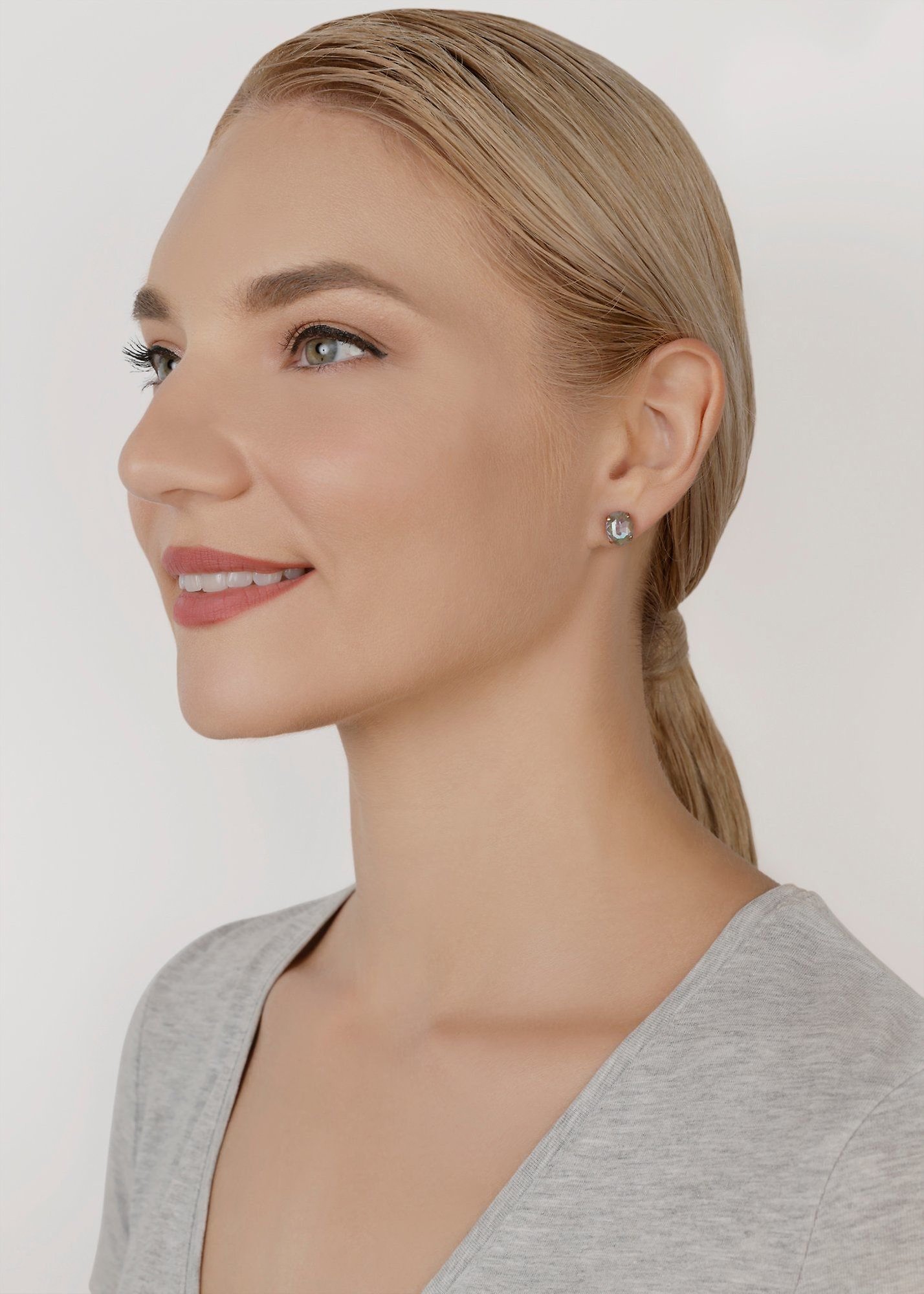 image pour Clou d'oreille Daily Desire Vert / Lila  