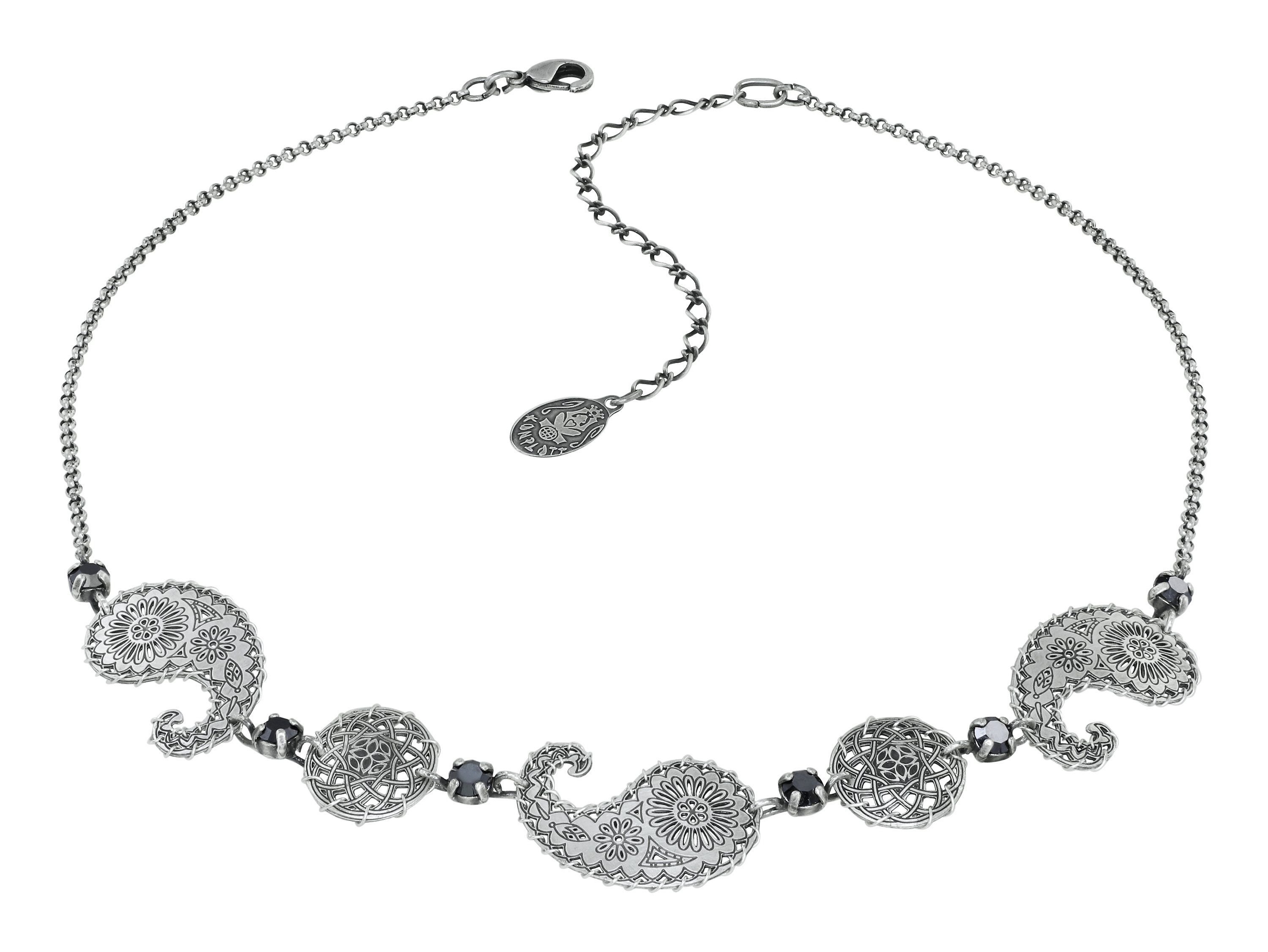 image for Necklace Paisley Silver  size S