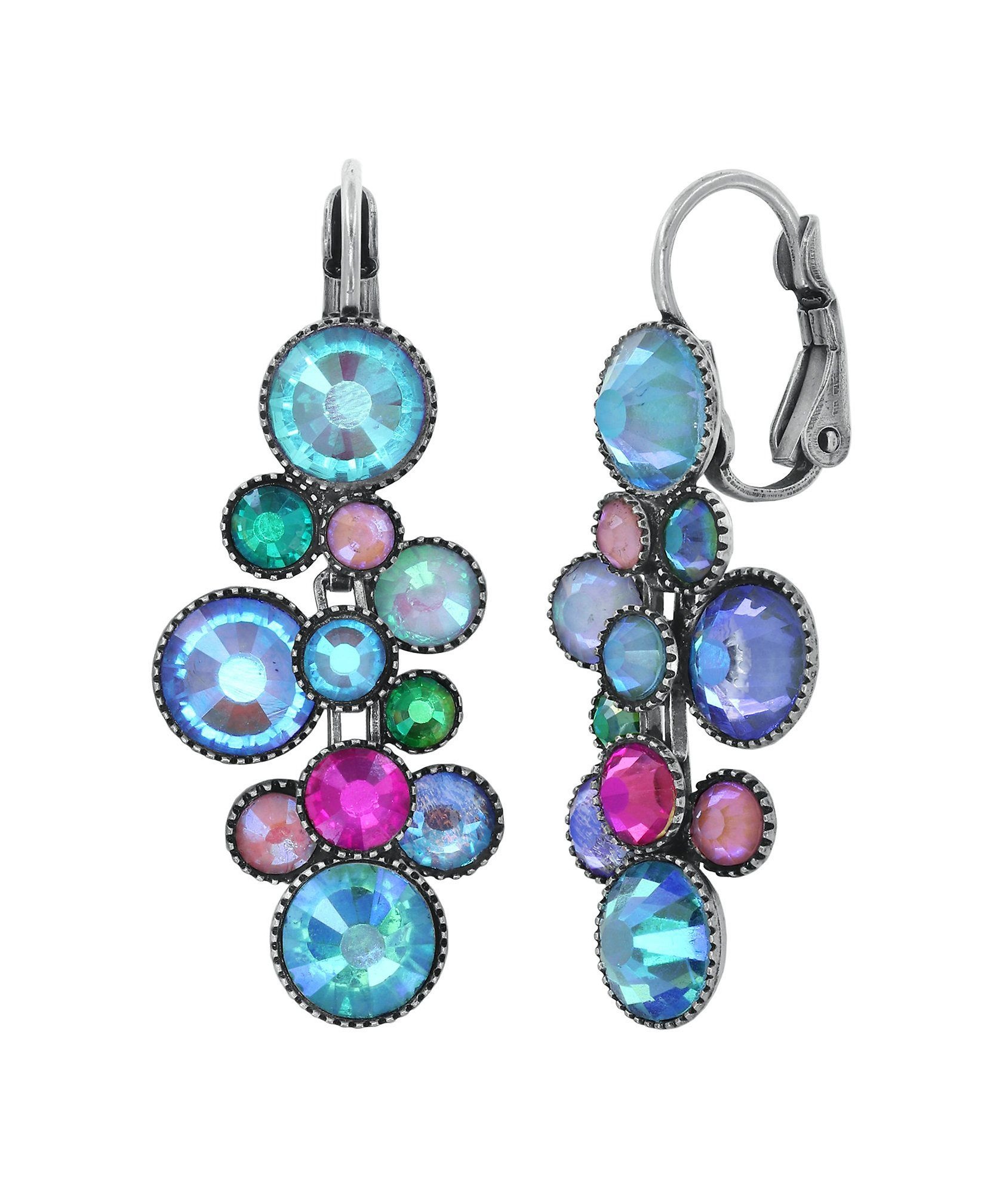 image pour Boucles d'oreilles Eurowire pendantes Water Cascade Multi  