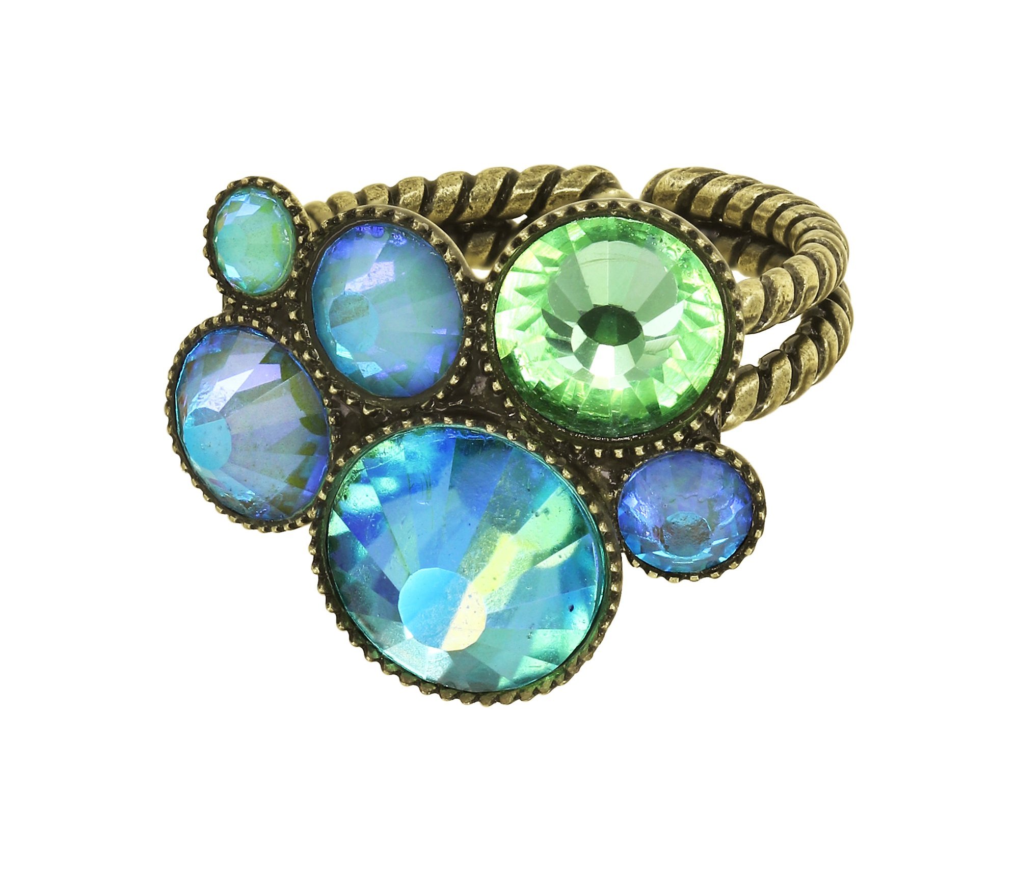 image for Ring Water Cascade Glam Green  