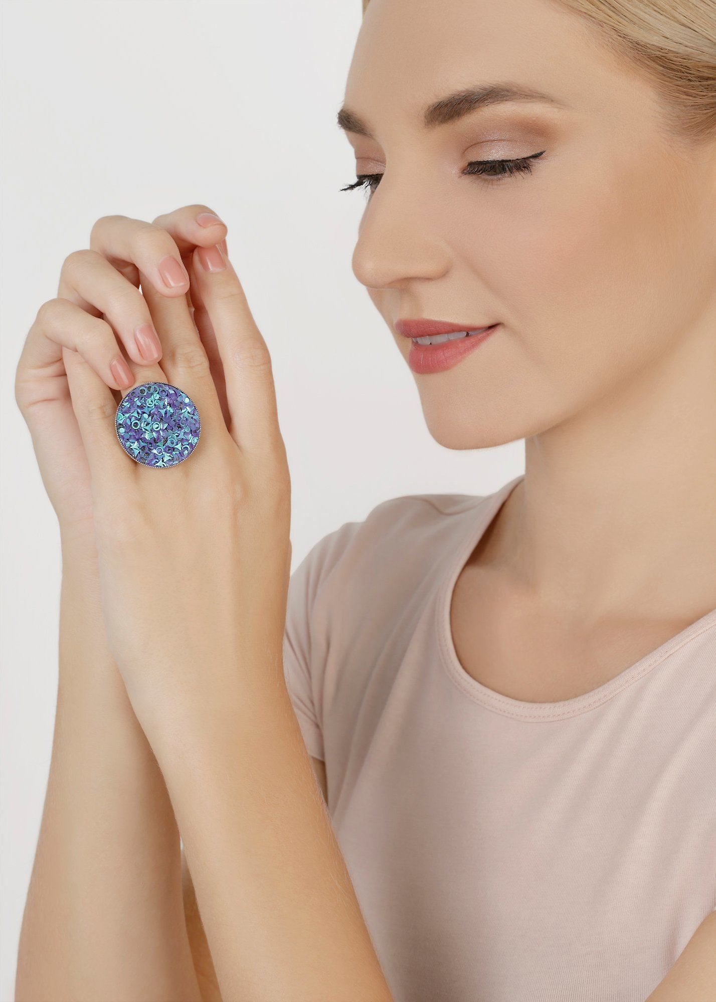 Bild für Ring Studio 54 Blau / Lila  Größe L