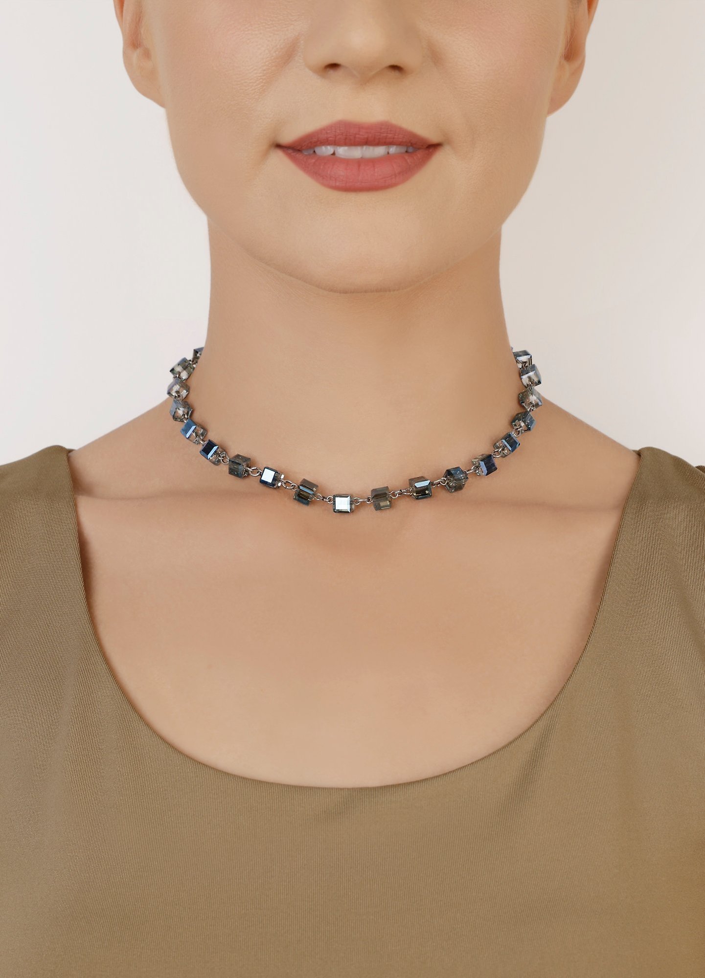 image for Necklace Cubes Blue  