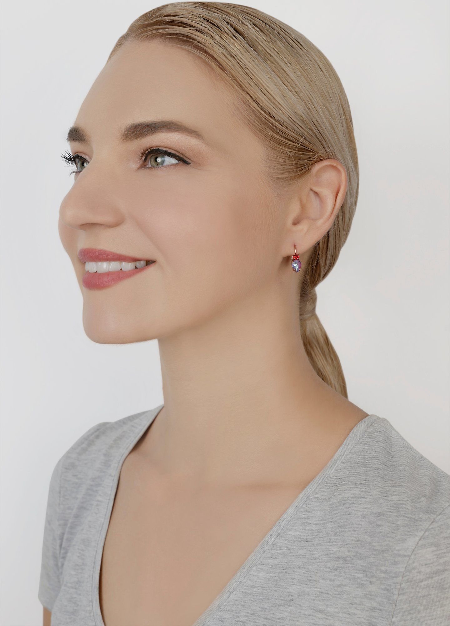 image pour Boucles d'oreilles Eurowire Daily Desire Rouge  