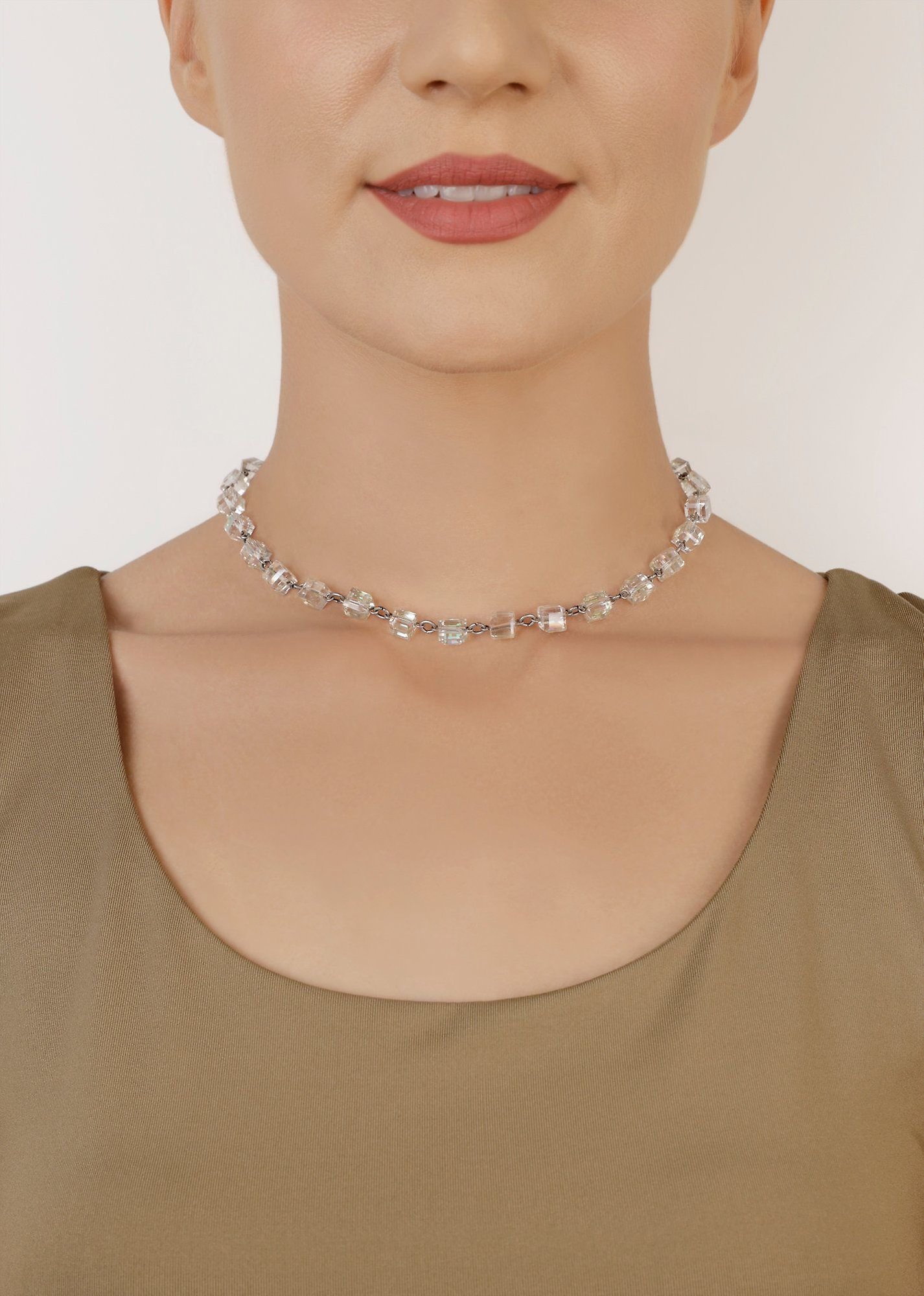 image for Necklace Cubes Light Green  