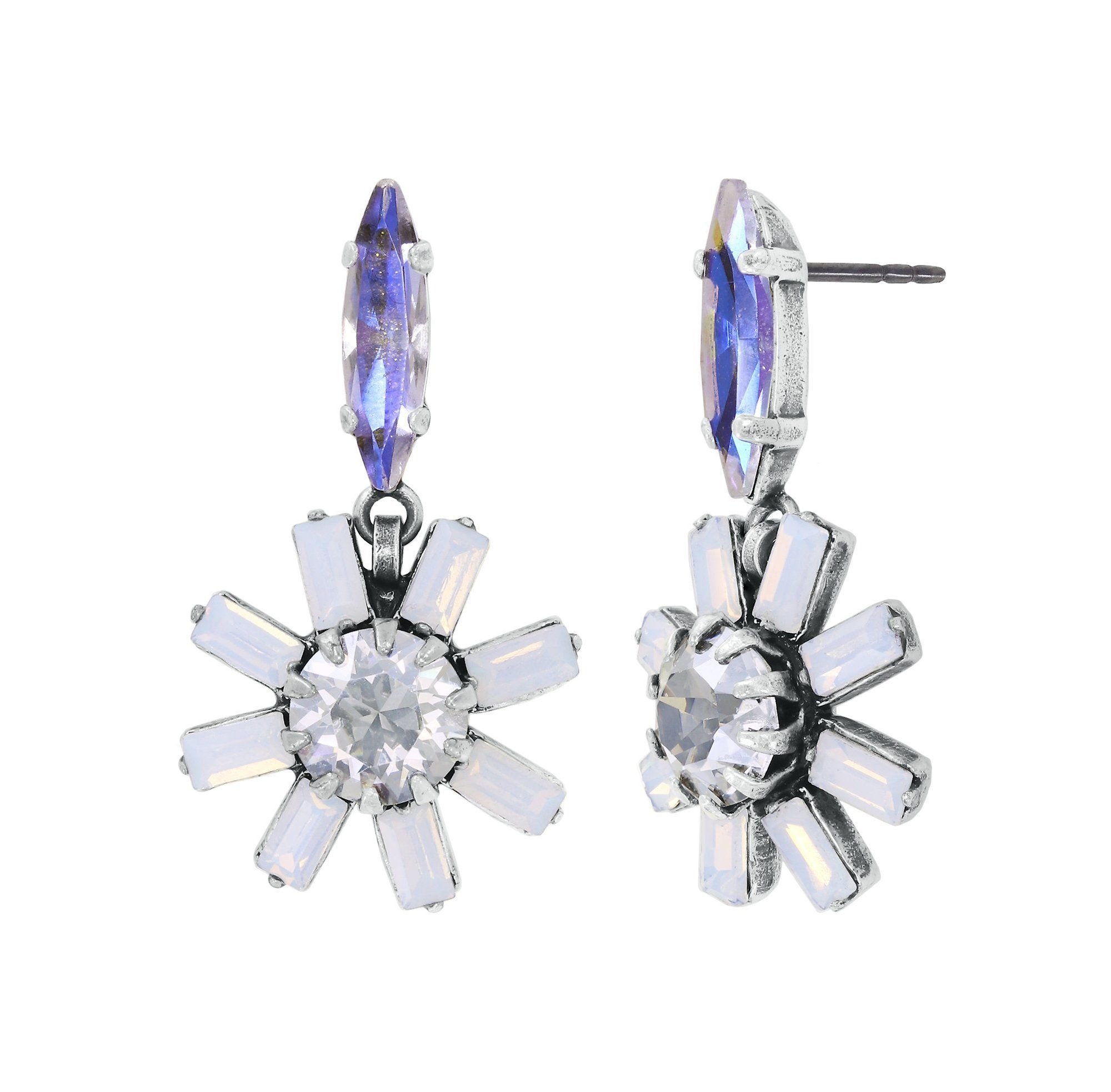 image for Earring Stud Dangling Artdecode White  