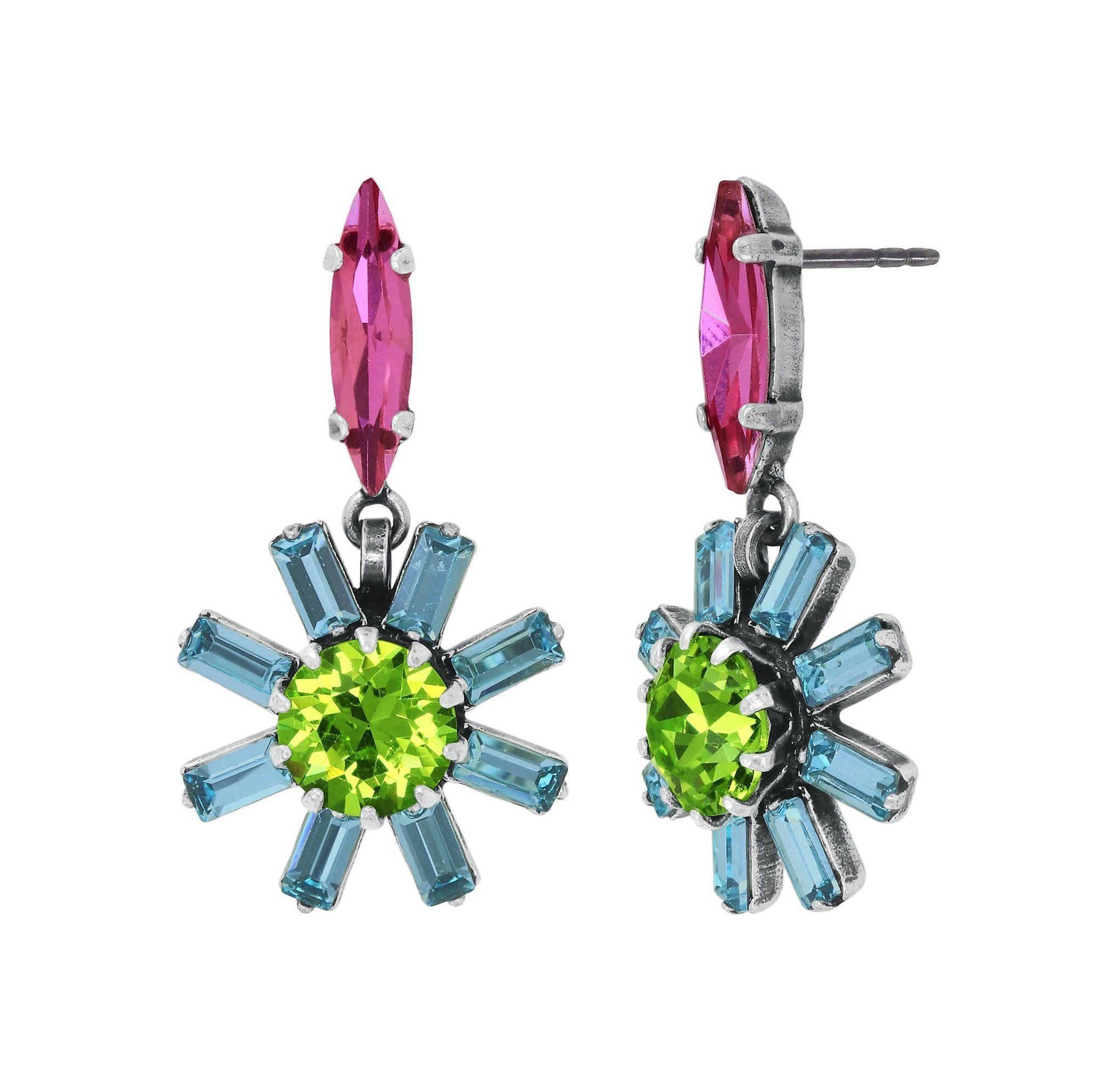 image for Earring Stud Dangling Artdecode Pastel Multi  