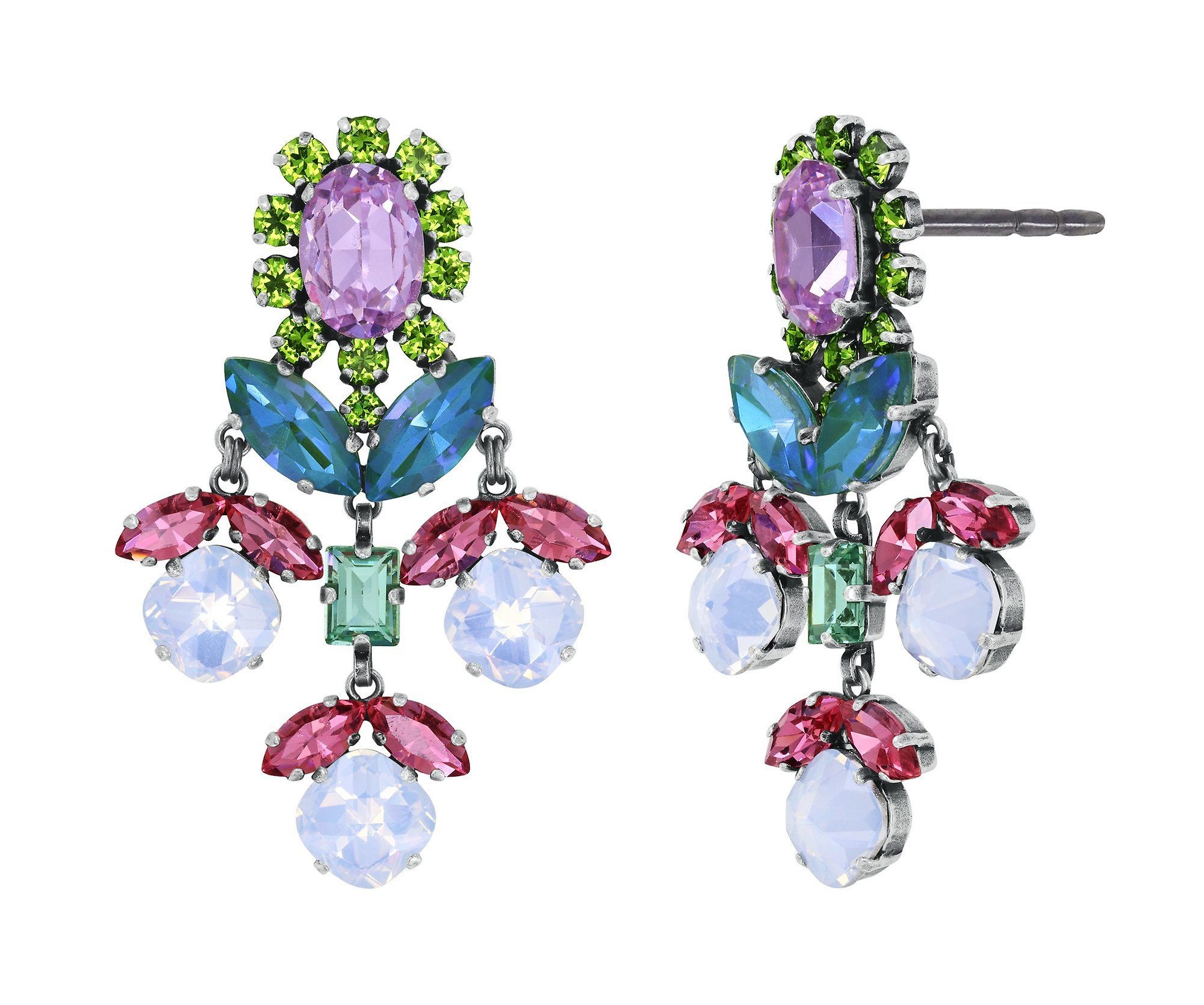 image for Earring Stud Dangling Artdecode Pastel Multi  