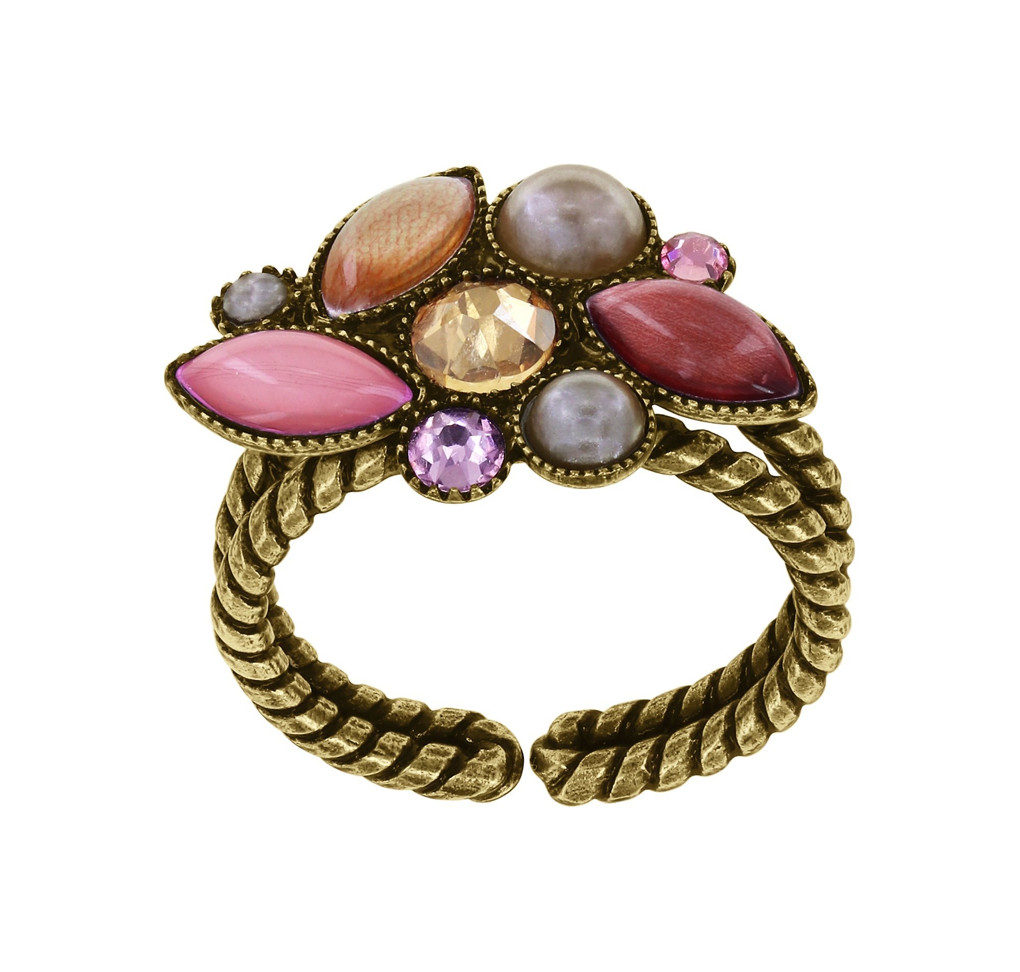 Bild für Ring Margarita Beige / Pink  