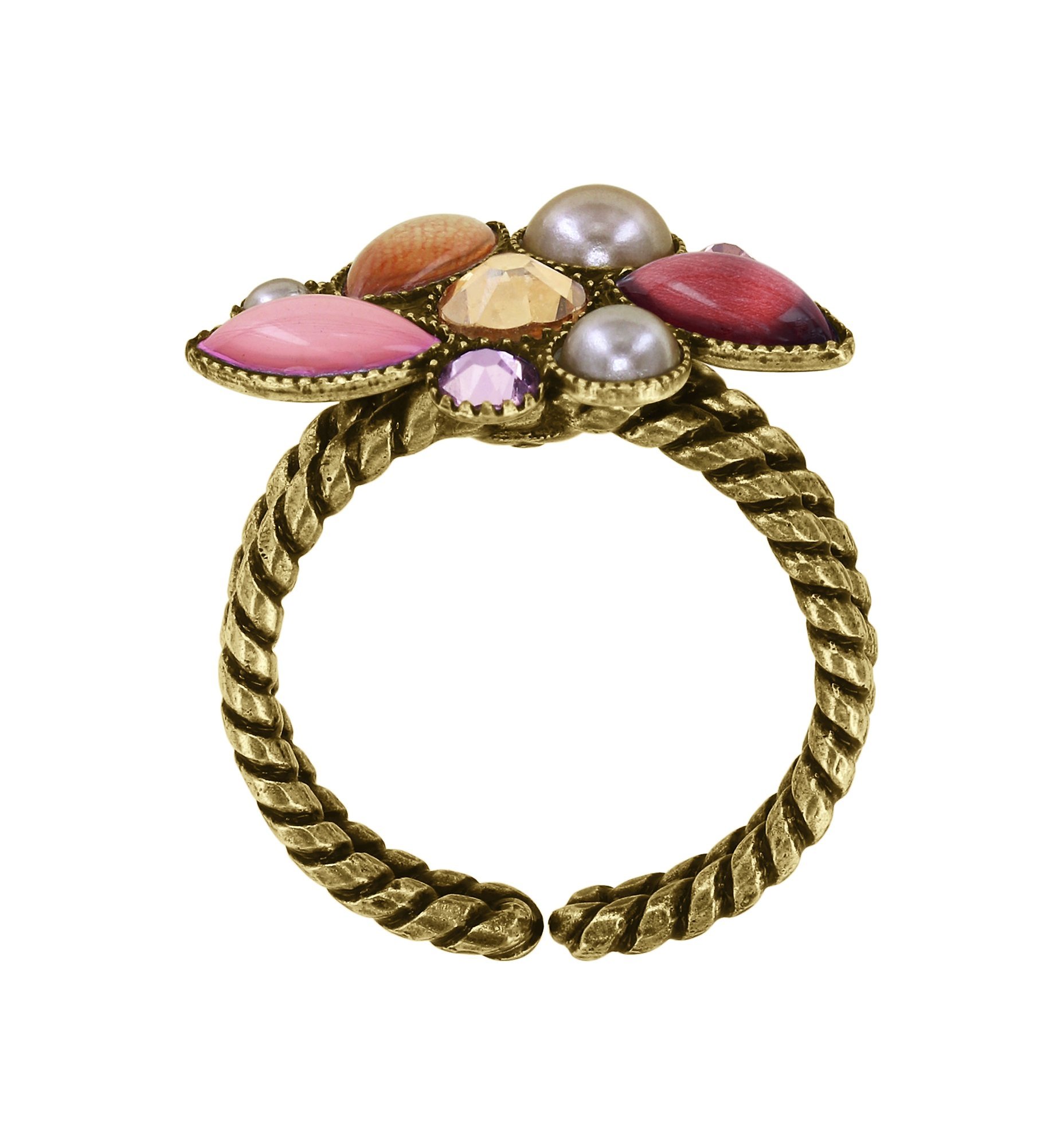 Bild für Ring Margarita Beige / Pink  