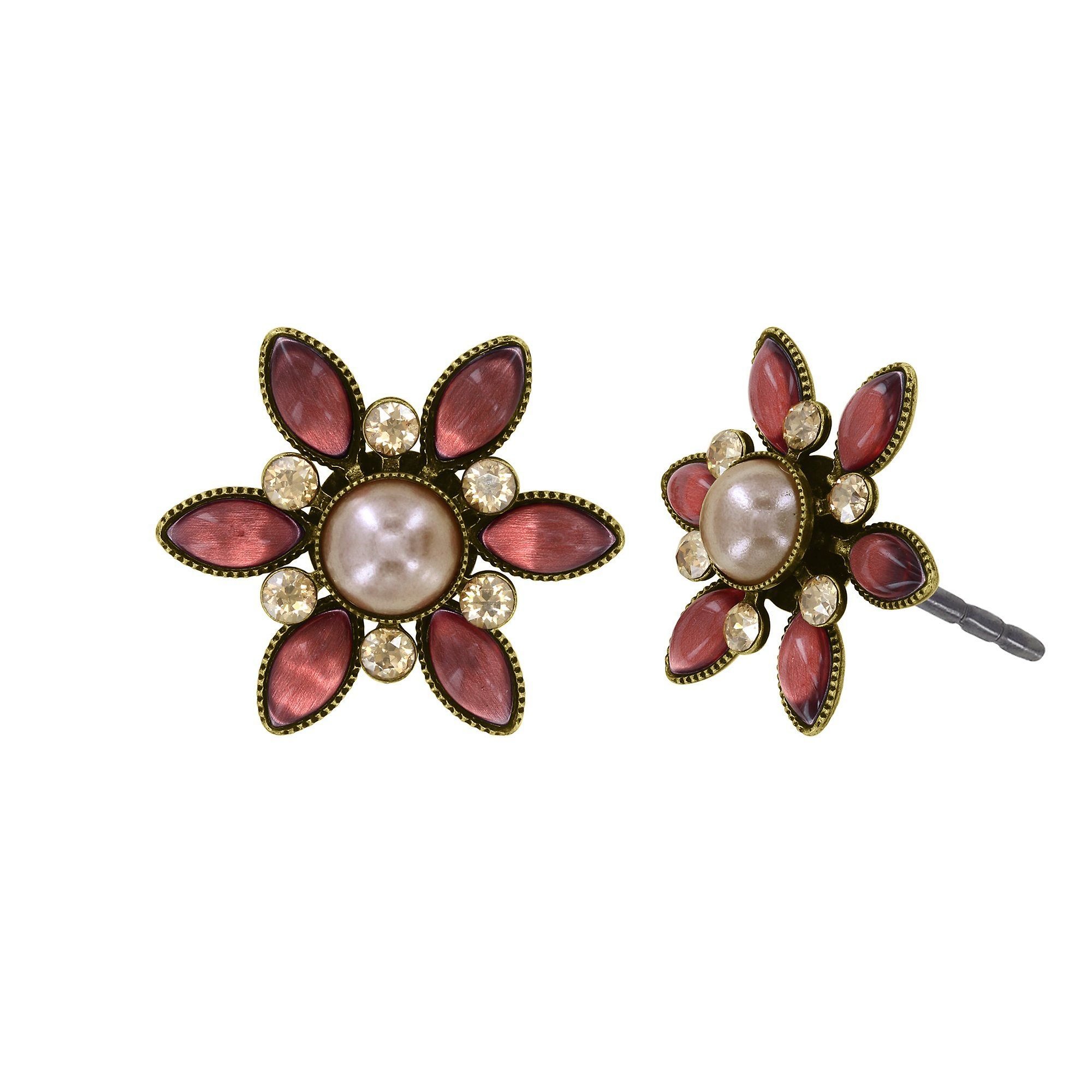 Bild für Ohrstecker Margarita Beige / Pink  