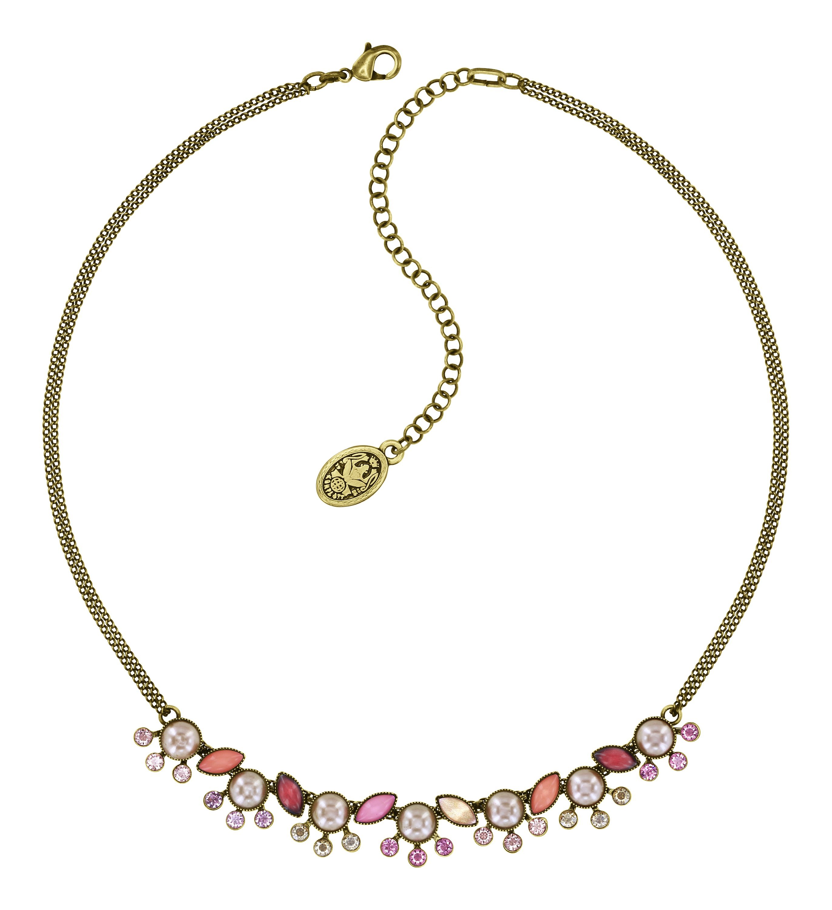 image pour Collier Margarita Beige / Rose  