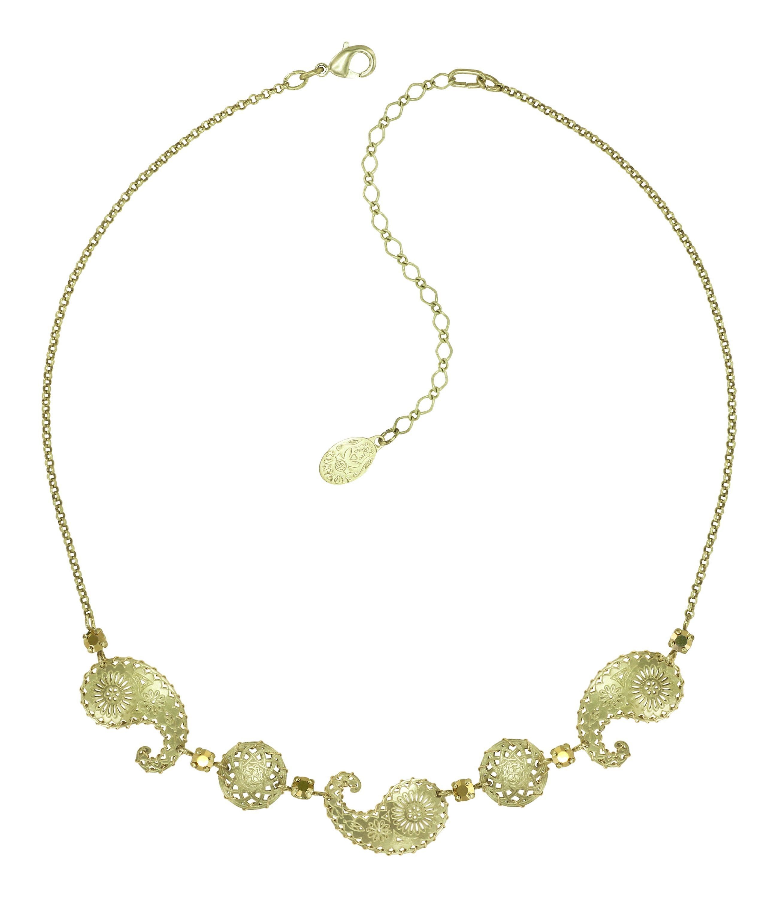 image for Necklace Paisley Brass  size S