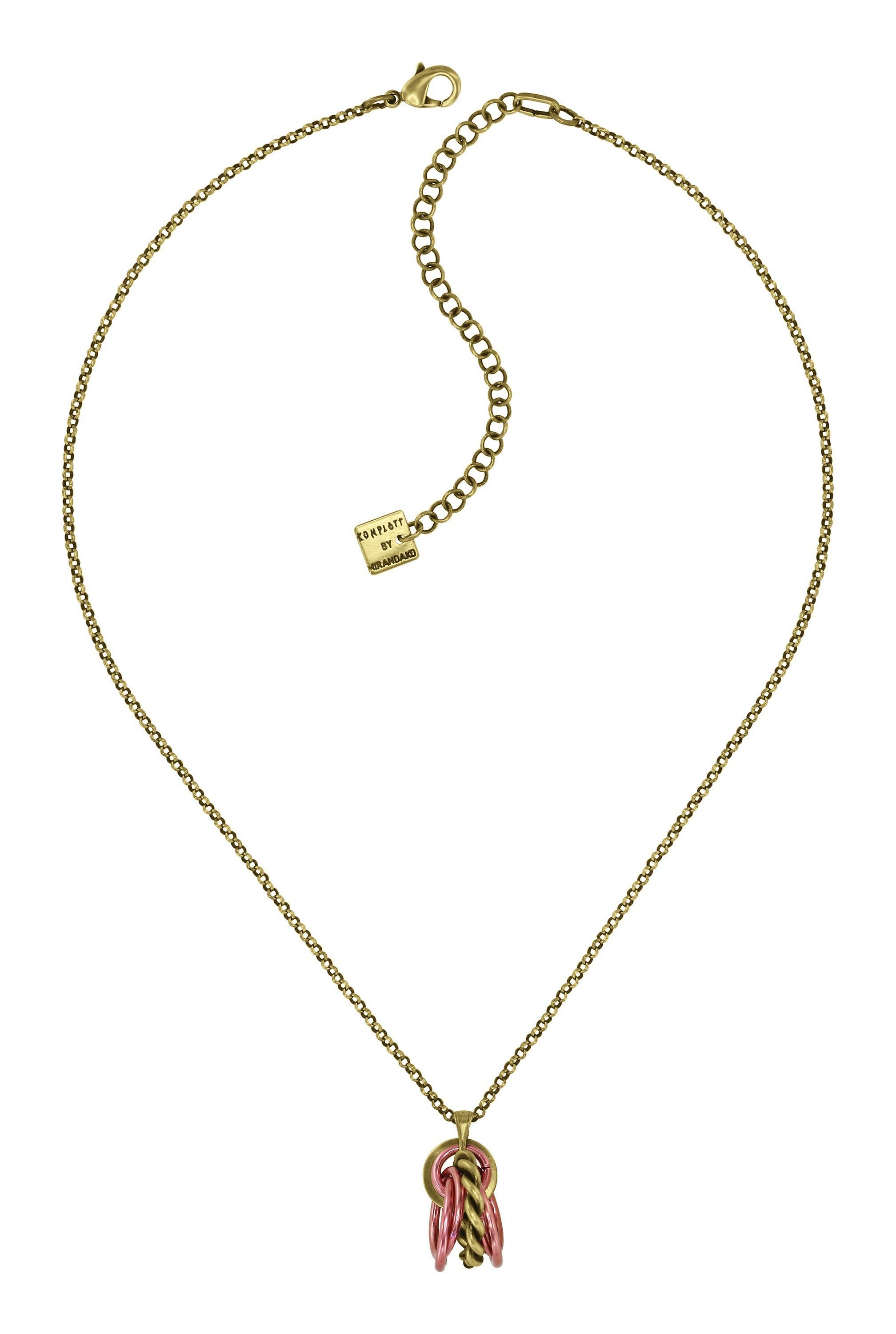 image pour Collier pendant Kaleidotropical Rose Foncé  