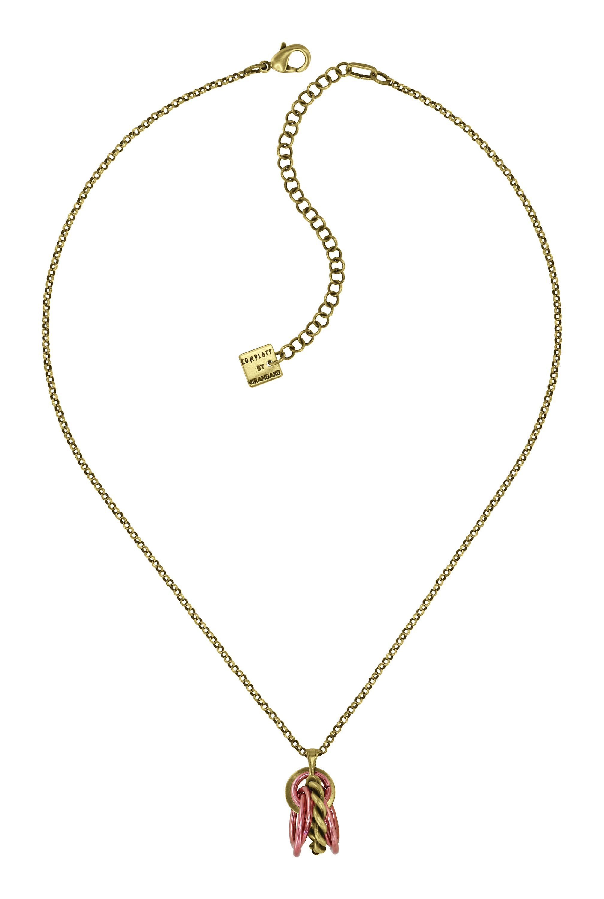 Bild für Halskette mit Anh&auml;nger Kaleidotropical Dunkelrosa  