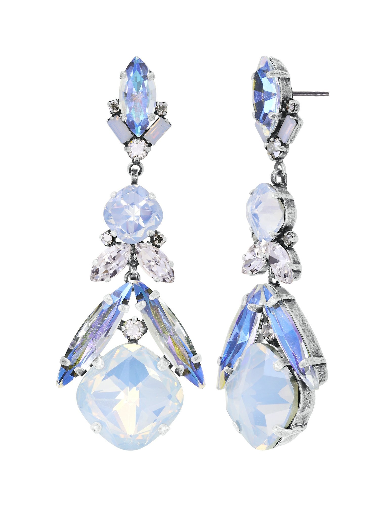 image for Earring stud dangling Artdecode White  