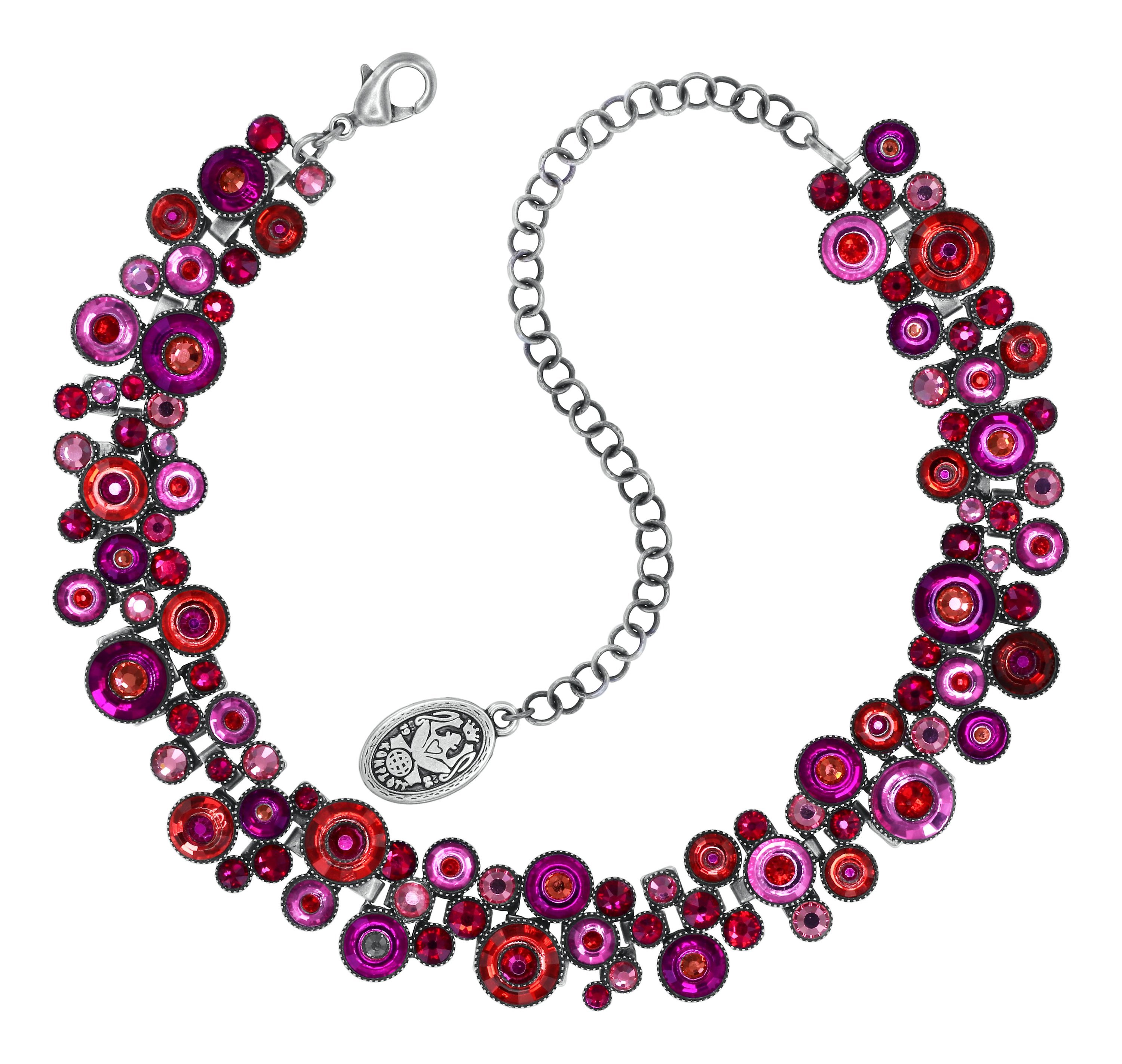 Bild für Choker Collier Donutissima Dunkelrosa / Rot  