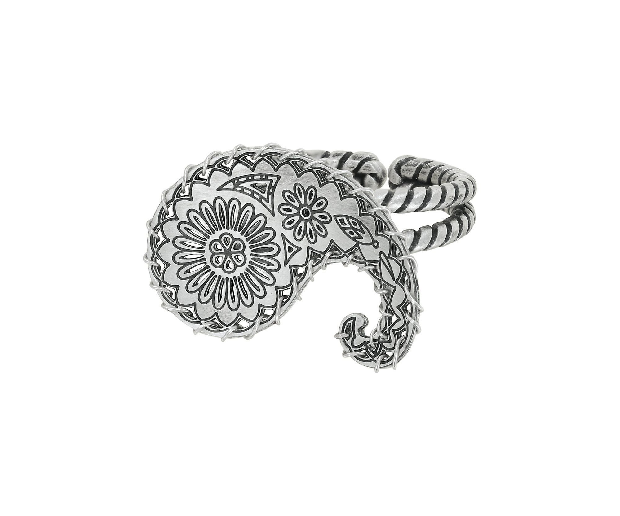 image for Ring Paisley Silver  size S