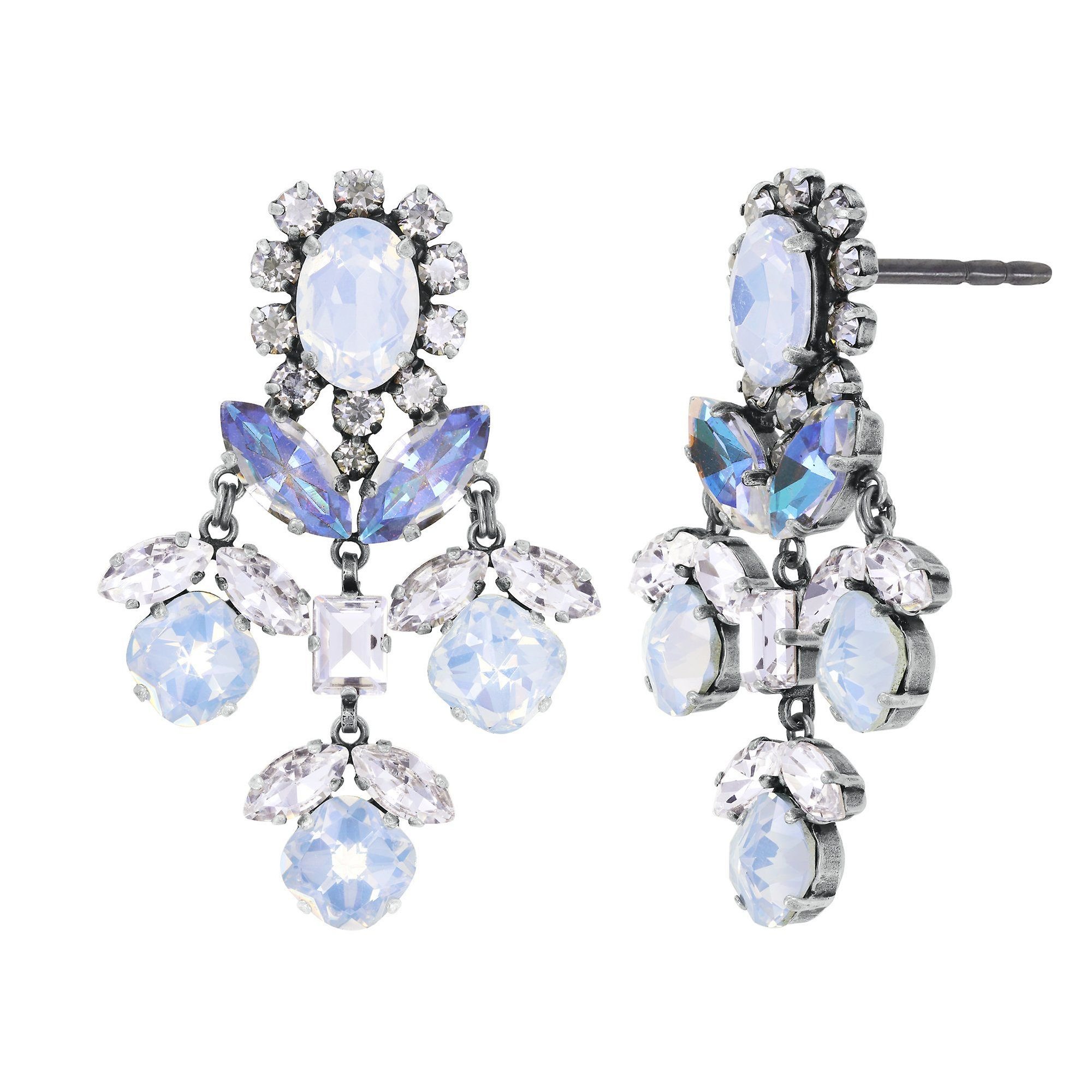image for Earring Stud Dangling Artdecode White  