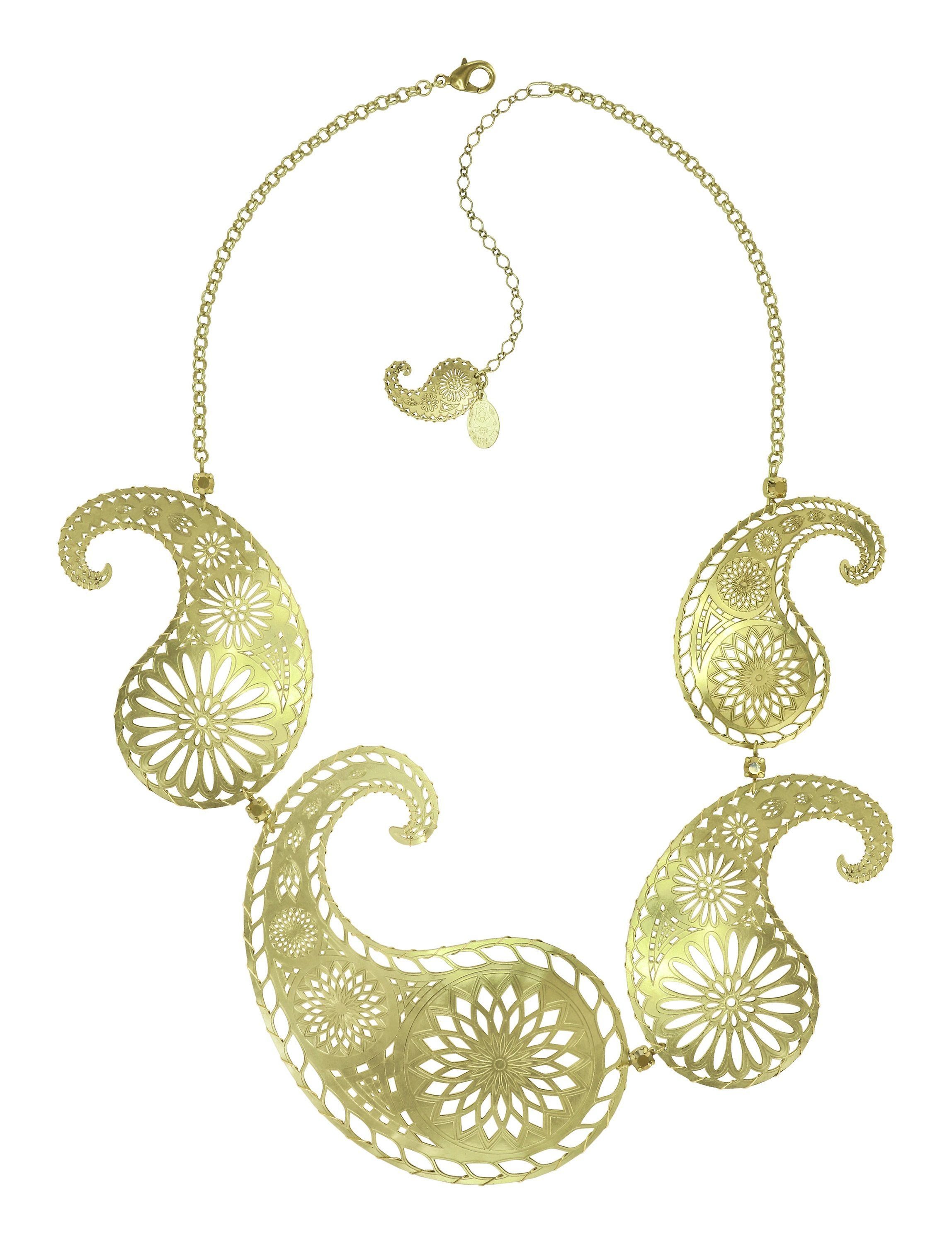 image pour Collier Paisley Laiton  size 3XL, 2XL, XL, S
