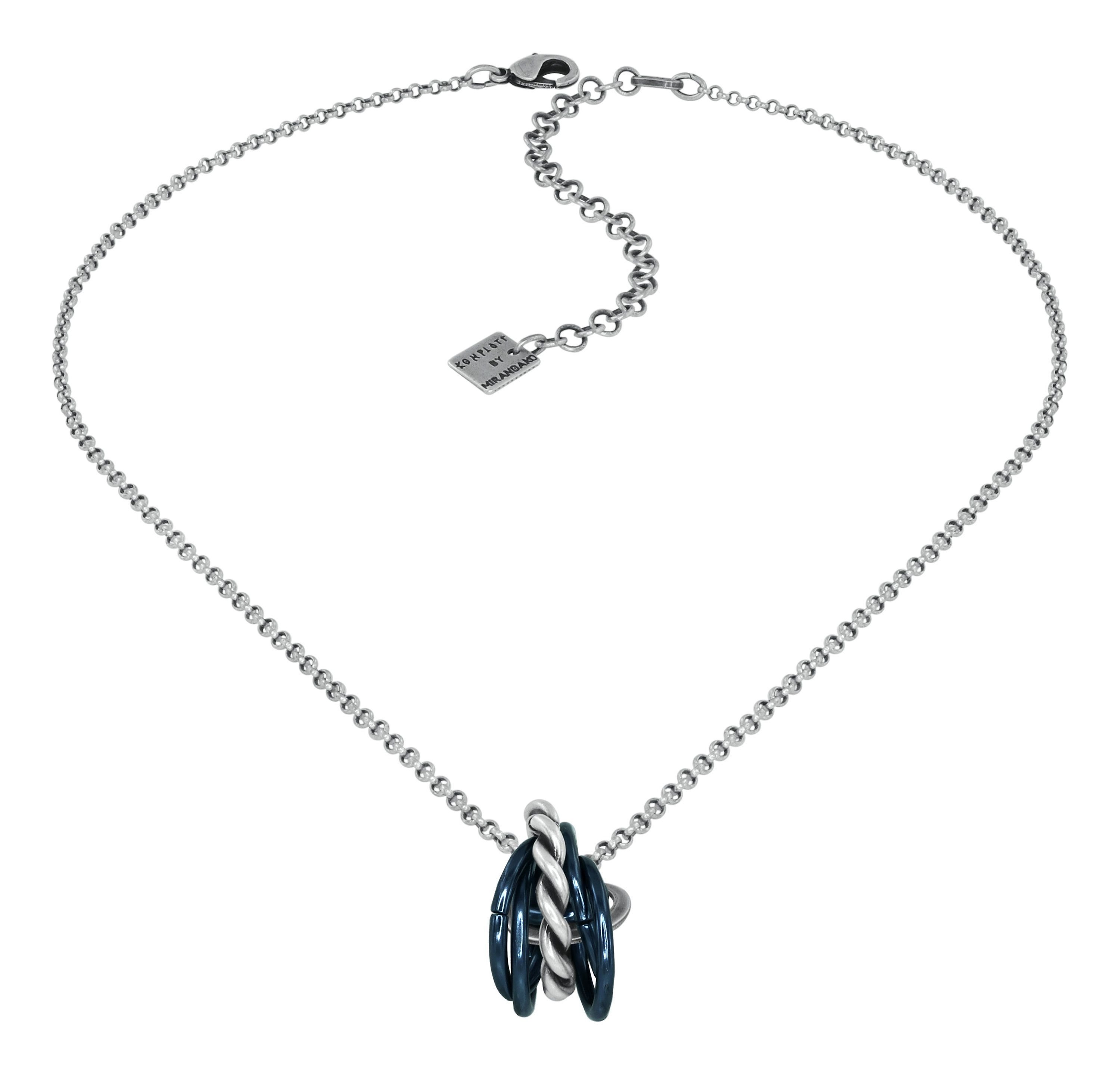 image pour Collier pendant Kaleidotropical Noir / Bleu  