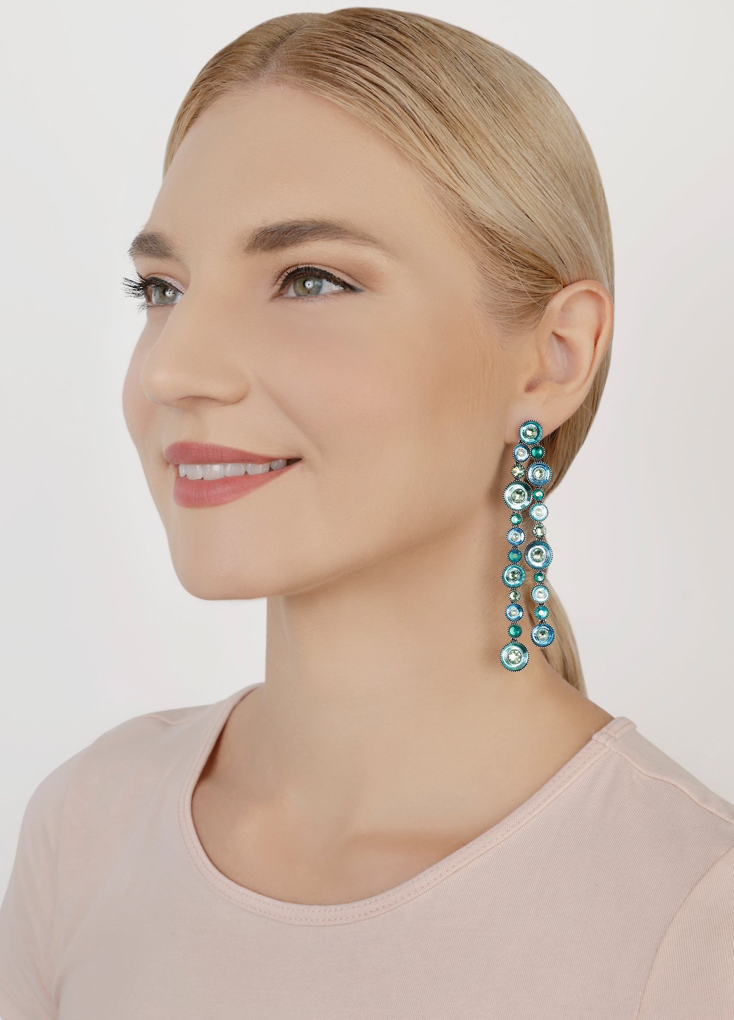 image pour Clou d'oreille pendant Donutissima Bleu  