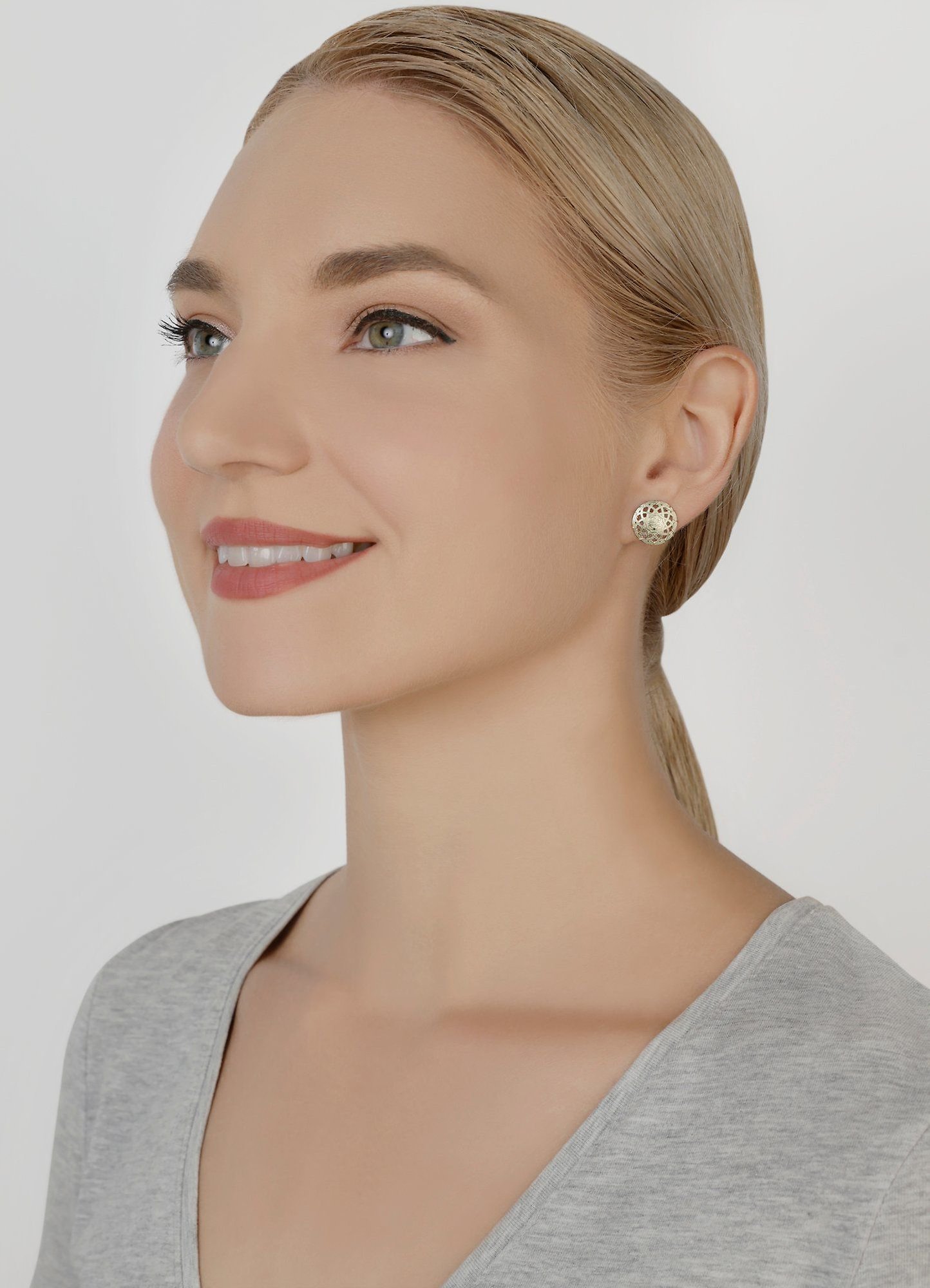 image pour Clou d'oreille Paisley Laiton  size XS