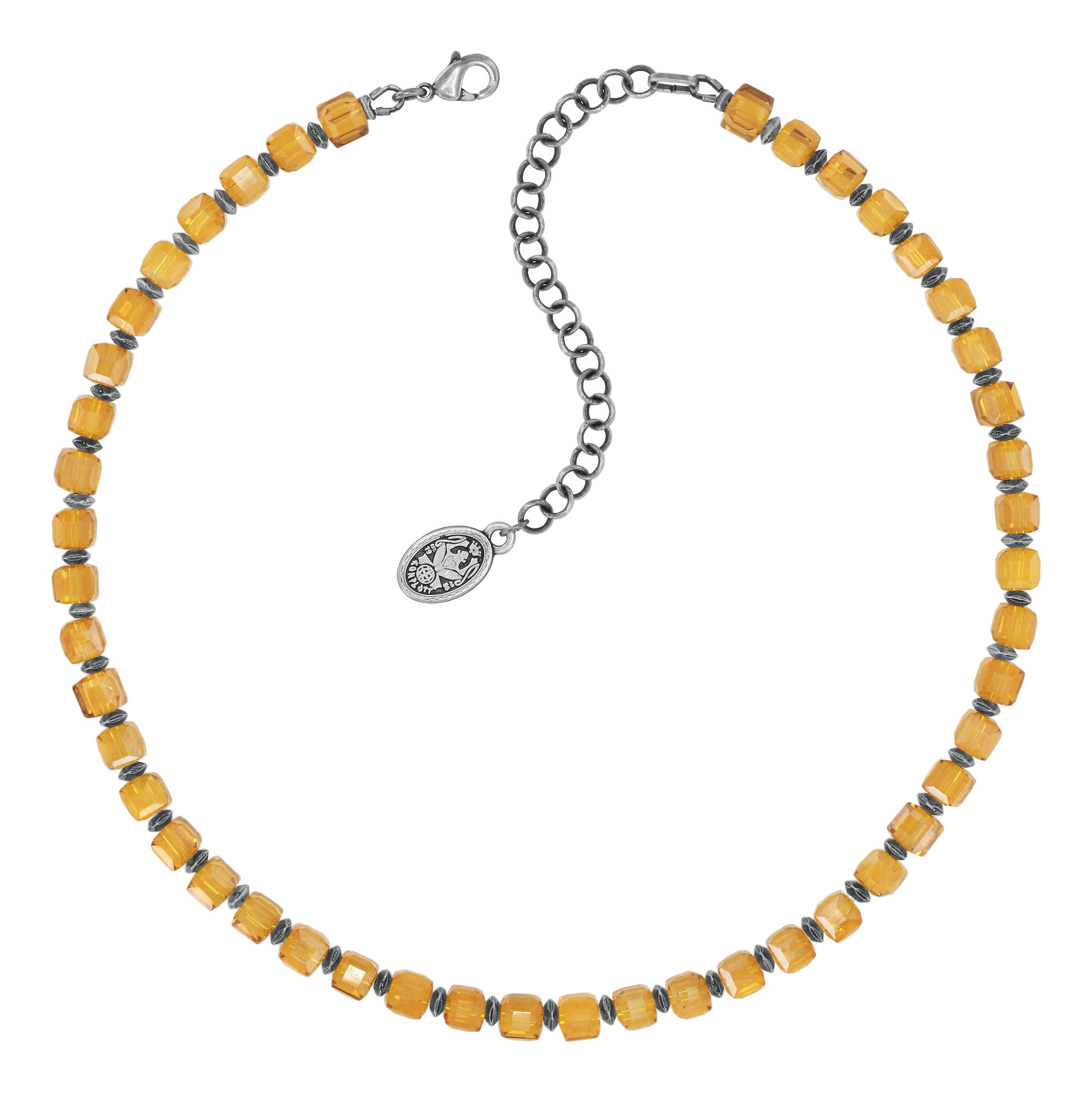 image pour Collier Cubes Jaune  