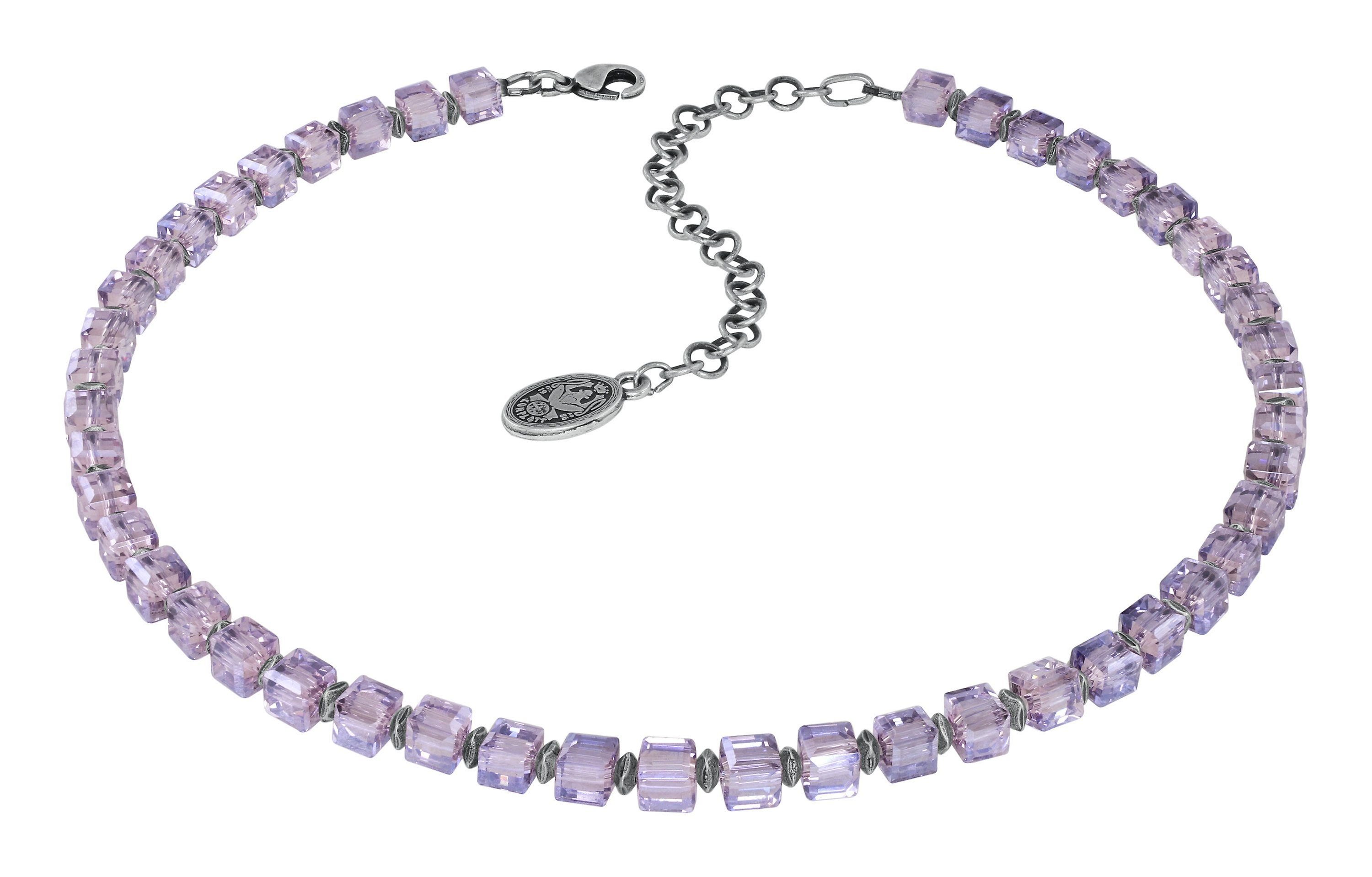 image pour Collier Cubes Lila Foncé  