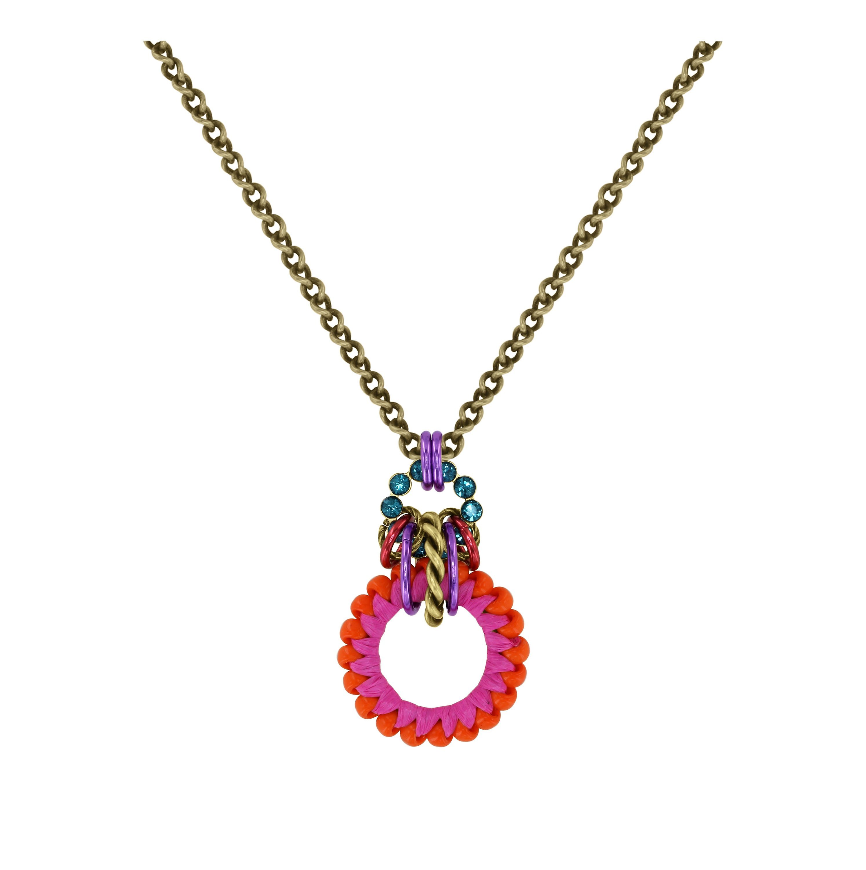 image for Necklace Pendant Kaleidotropical Multi  