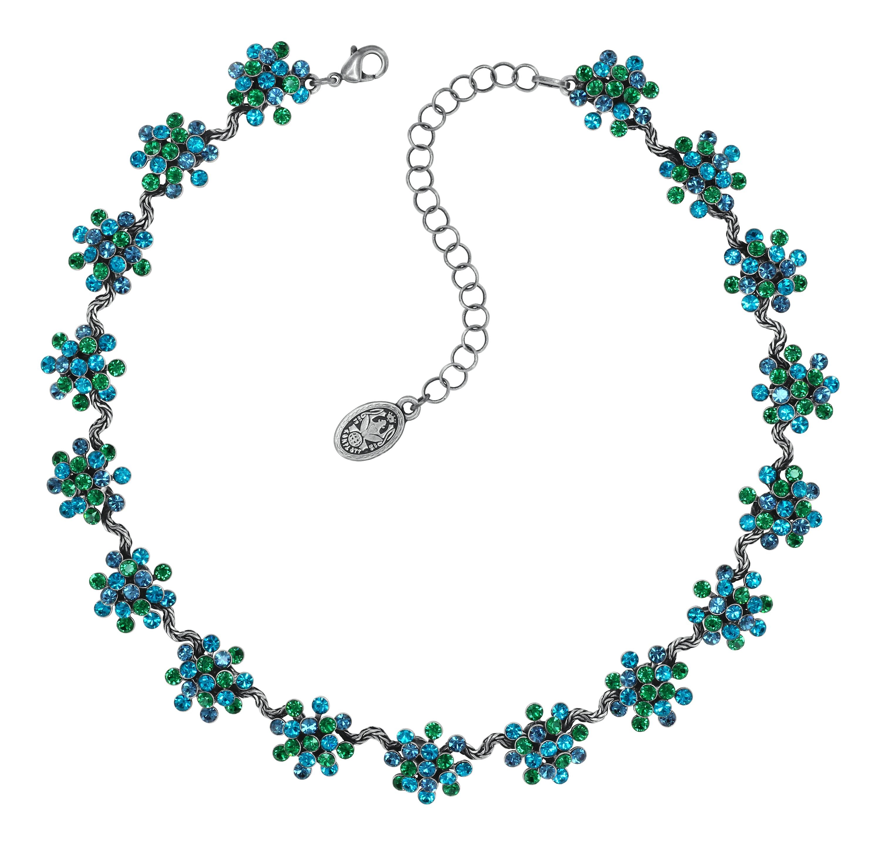 Bild für Halskette Collier Magic Fireball Blau / Grün  mini