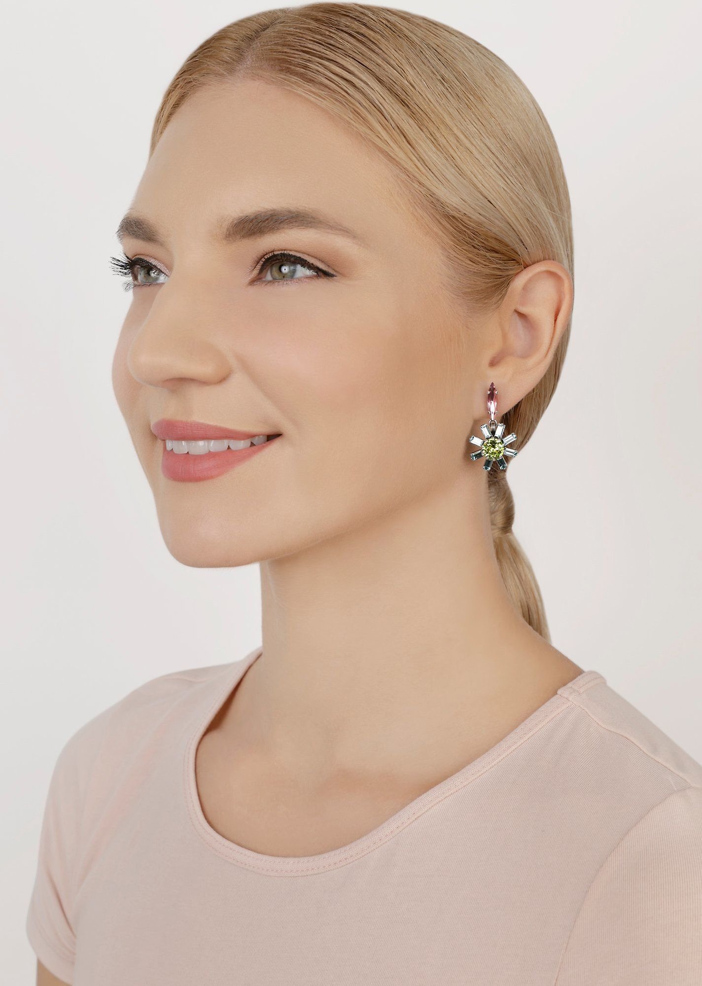 image for Earring Stud Dangling Artdecode Pastel Multi  
