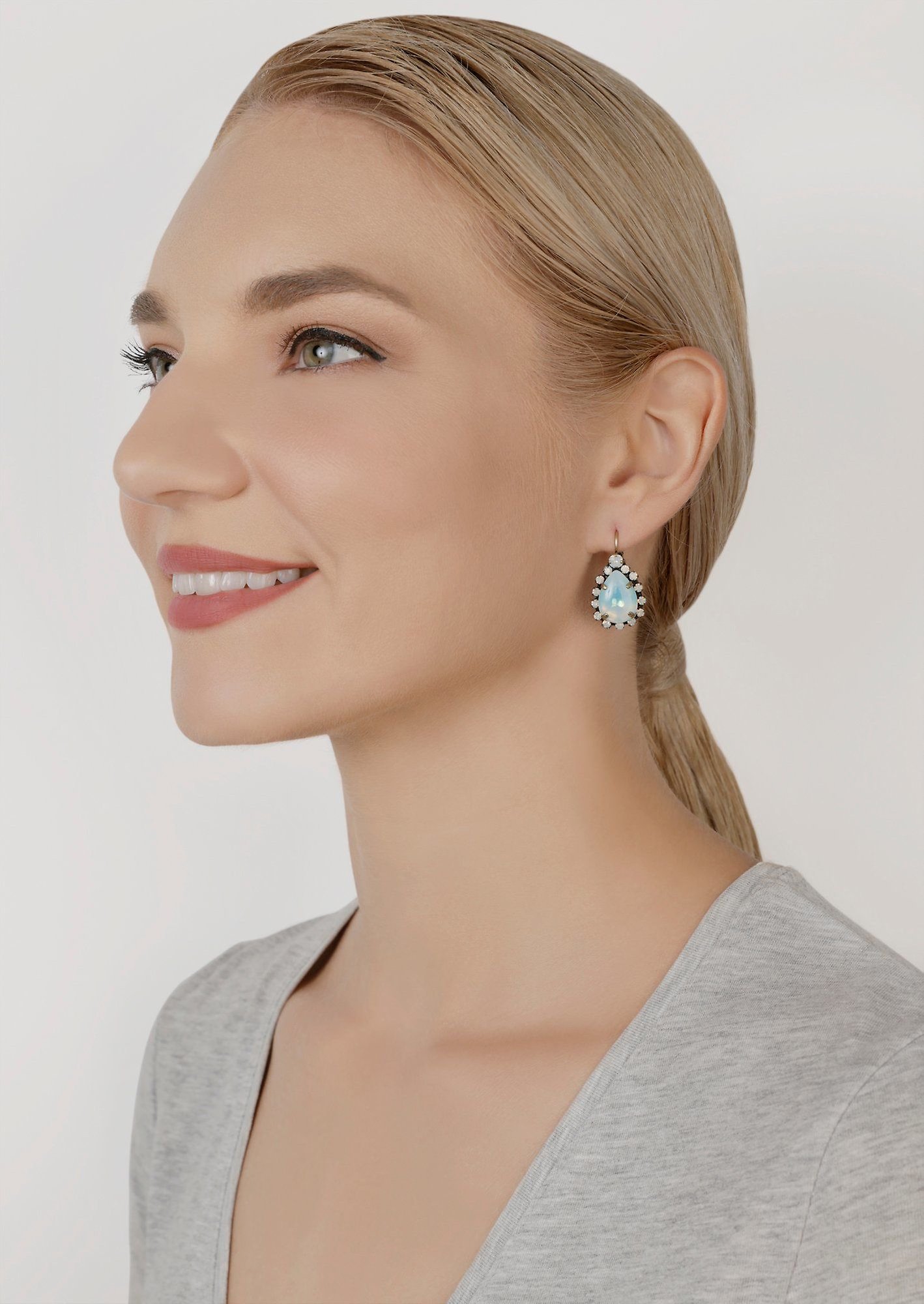 Bild für Ohrringe mit Brisur Sabrina Vintage Blau  