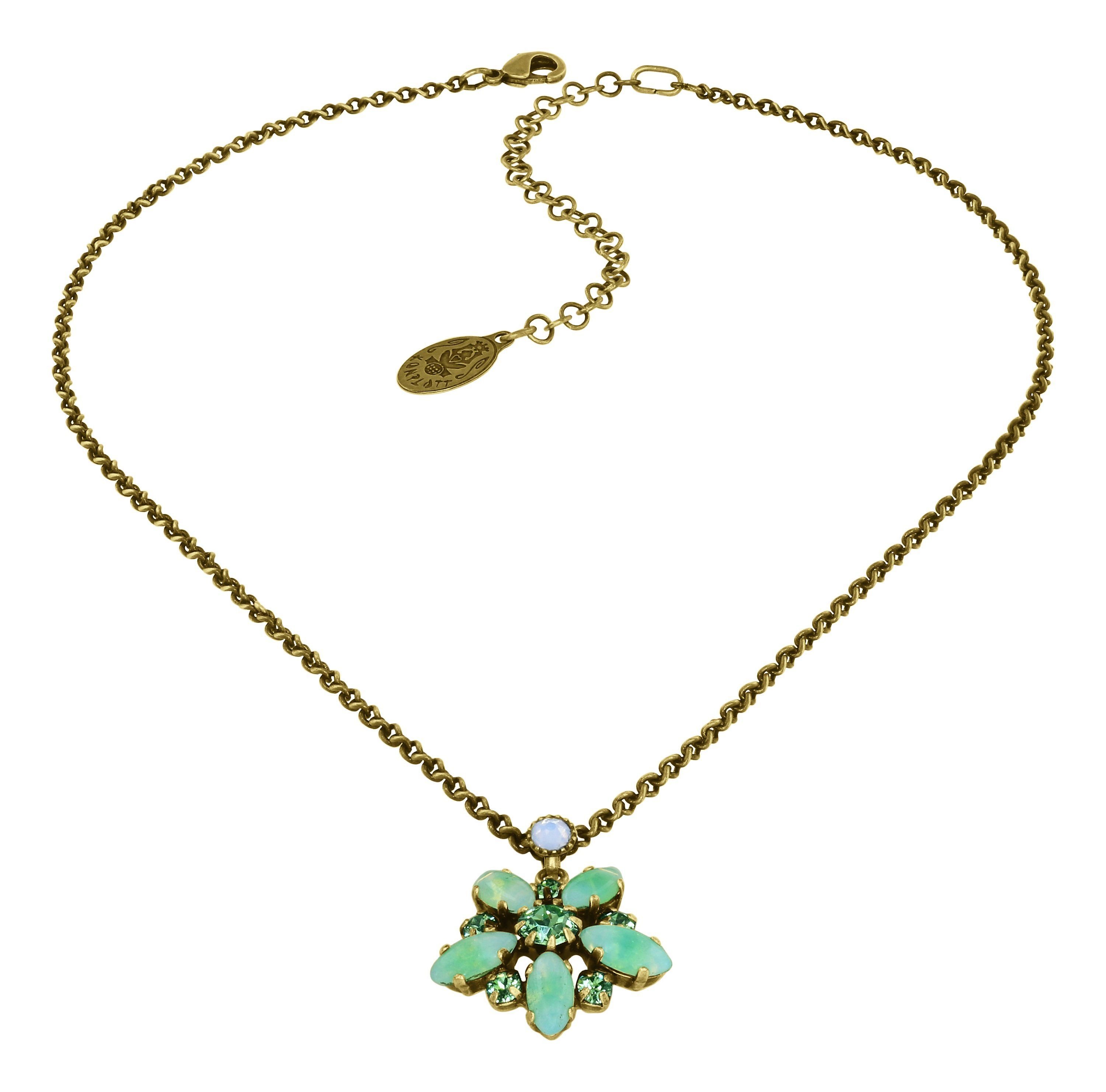 image for Necklace Pendant Sabrina Vintage Green Color 2 