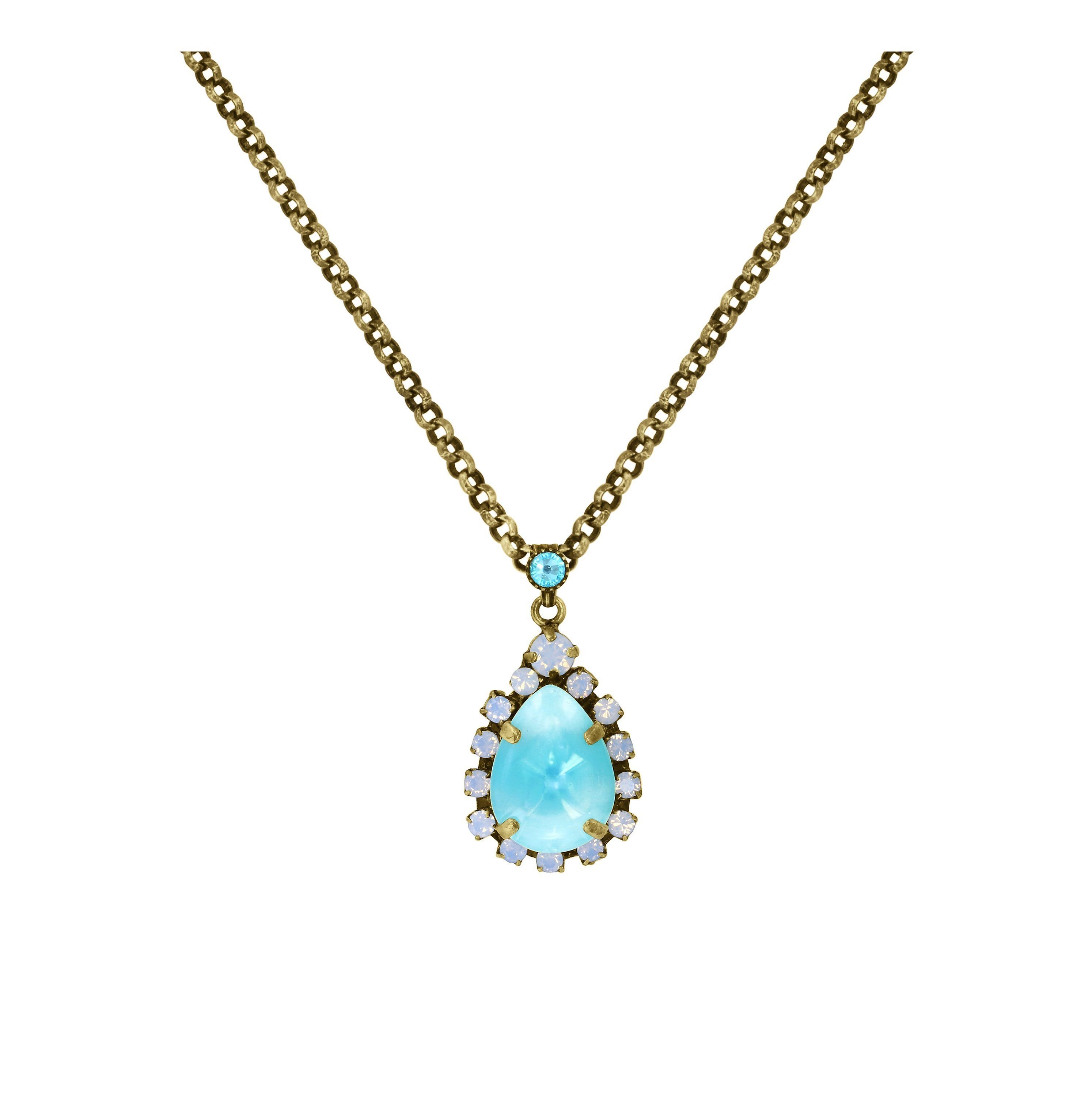 image for Necklace Pendant Sabrina Vintage Blue  