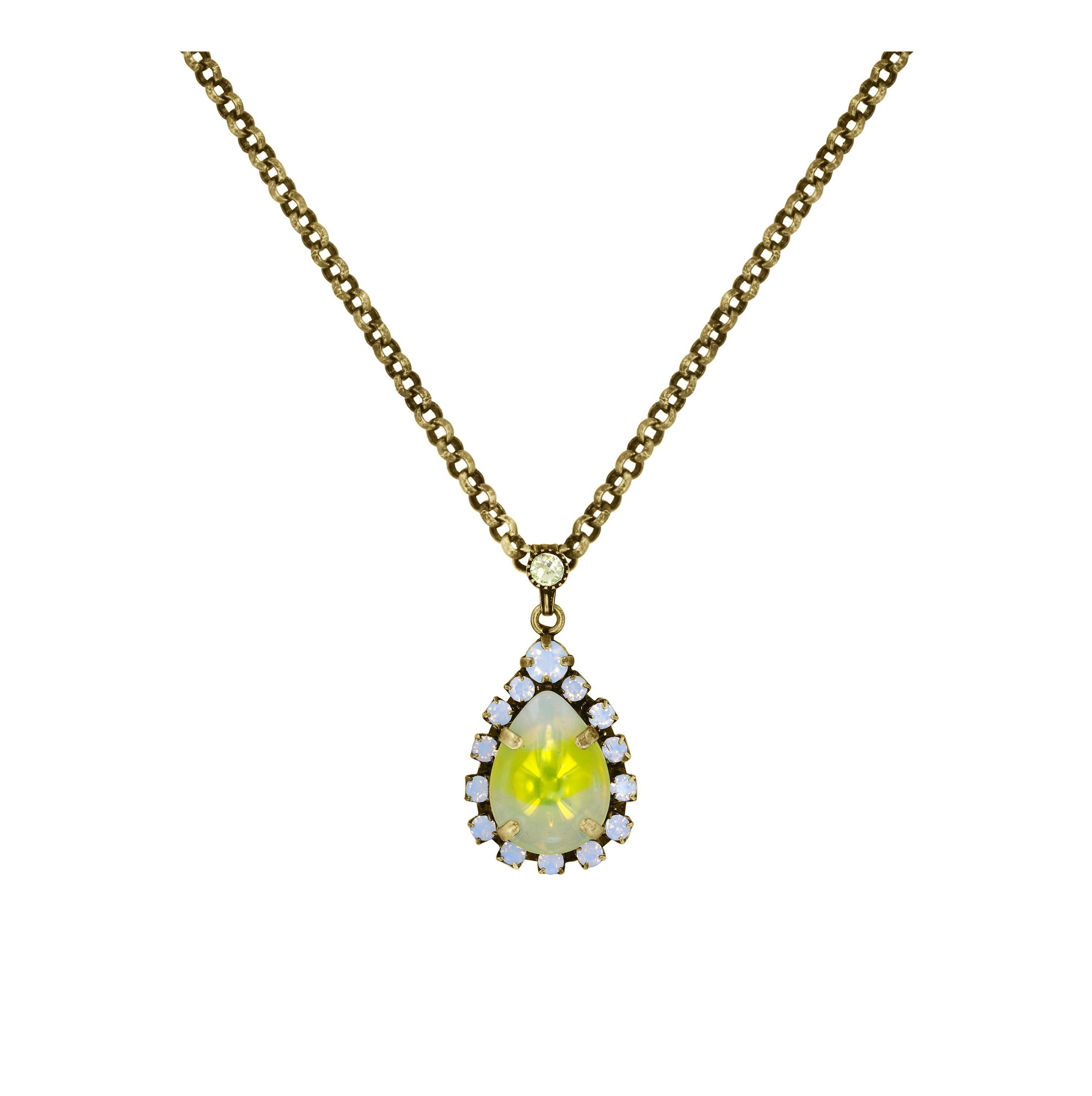 image for Necklace Pendant Sabrina Vintage Yellow  