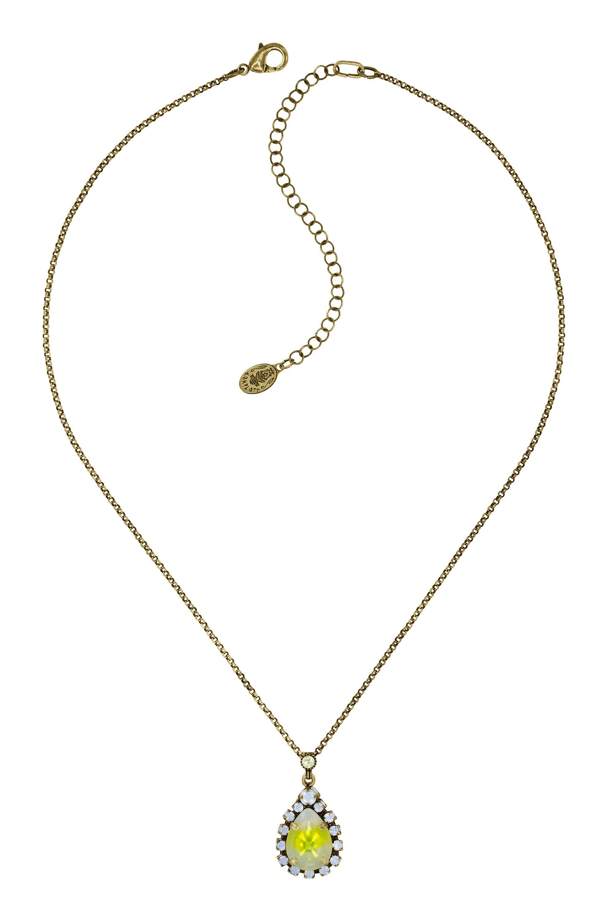 image for Necklace Pendant Sabrina Vintage Yellow  