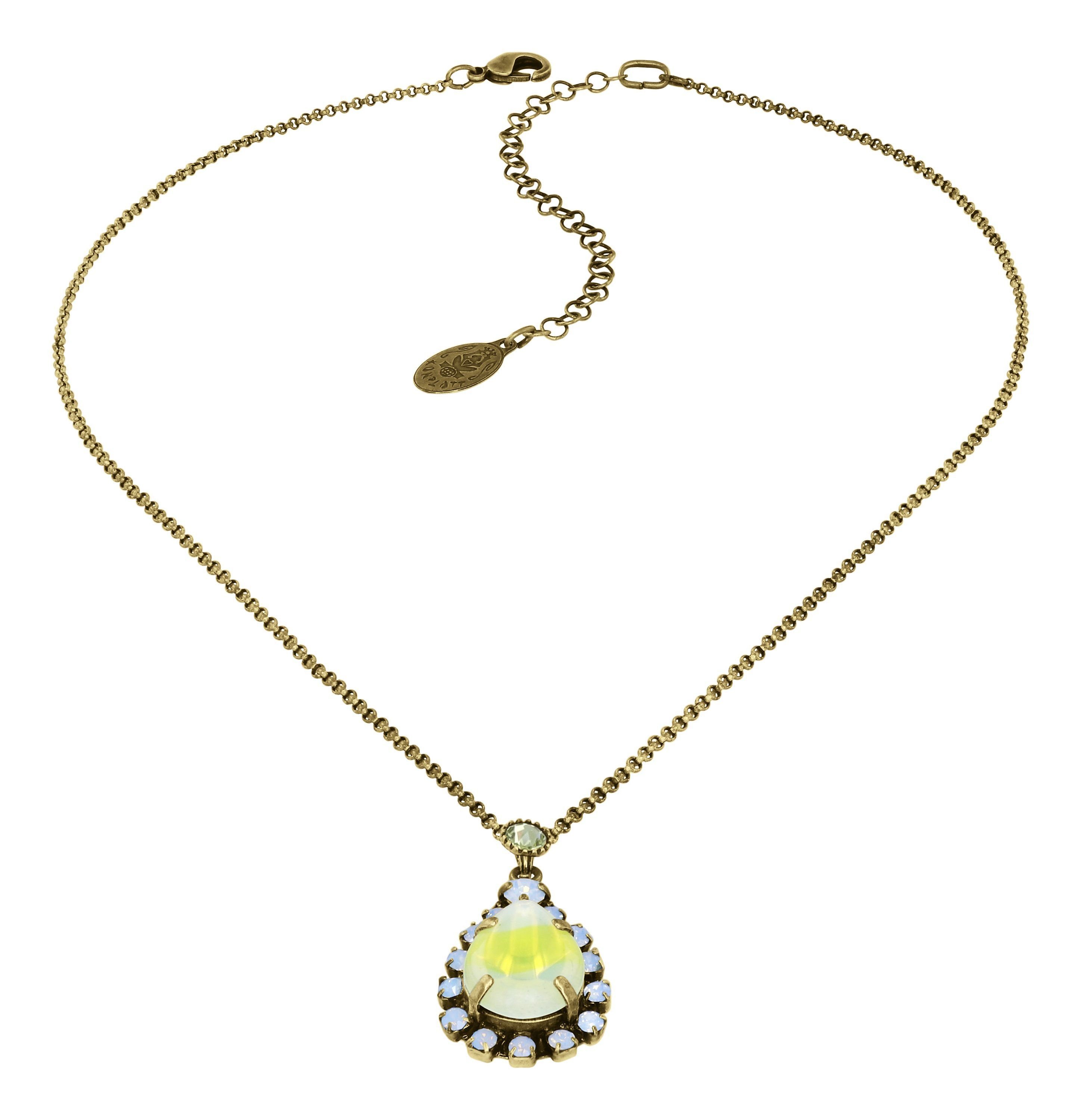 image for Necklace Pendant Sabrina Vintage Yellow  