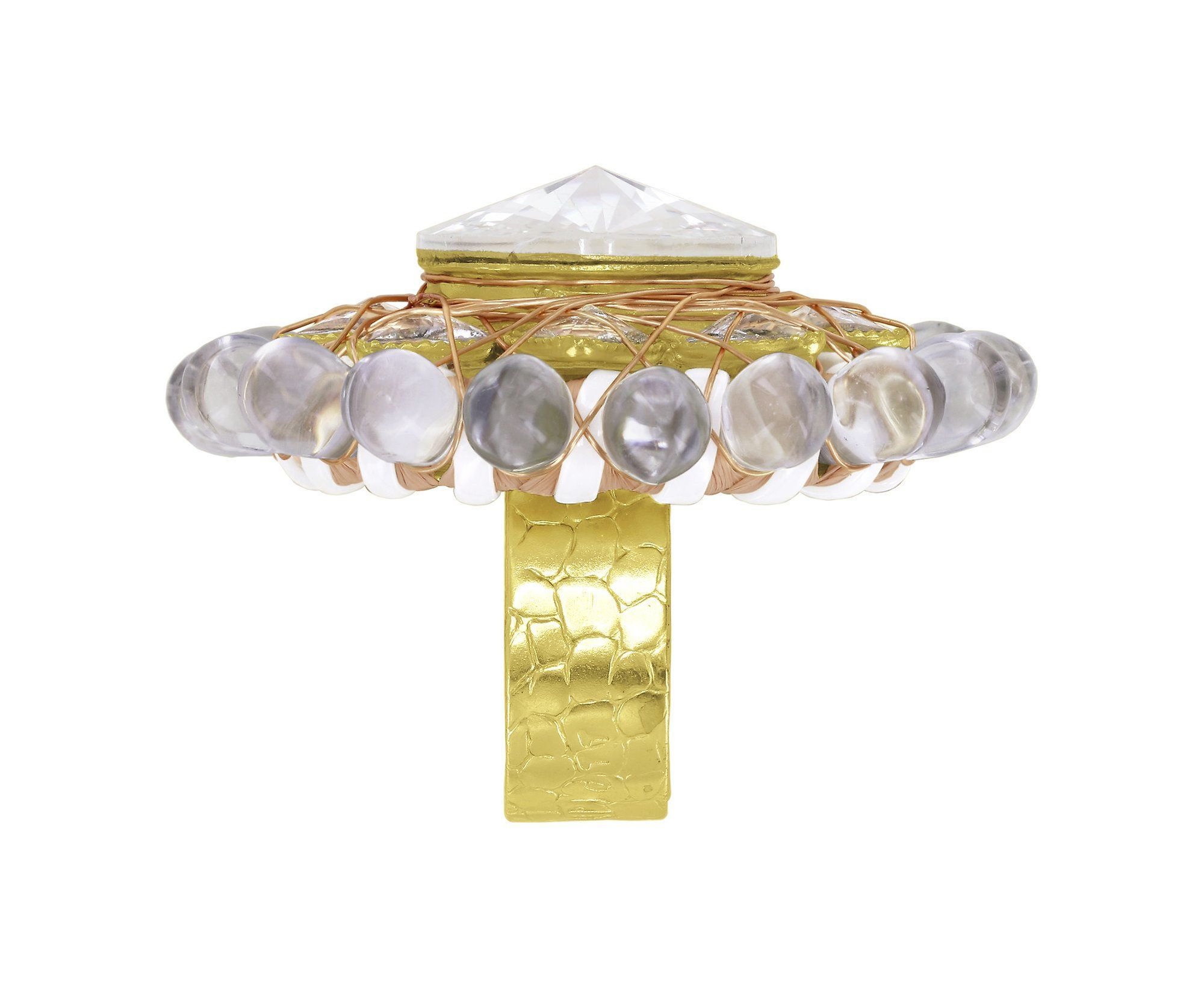 Bild für Ring Kaleidotropical Weiß  