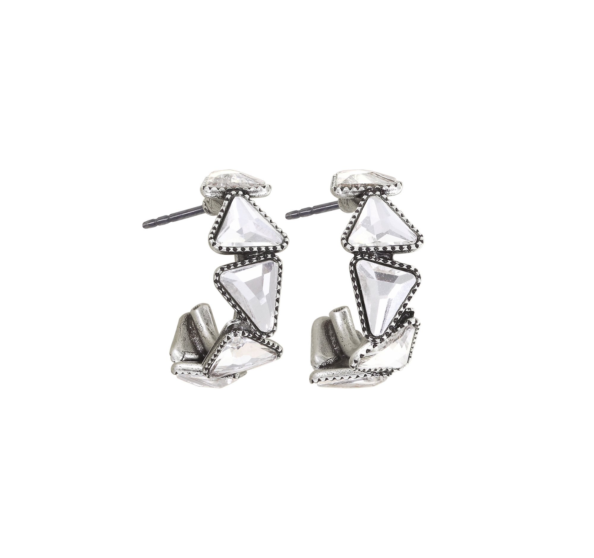 Bild für Creolen Jumping Angles Silber  