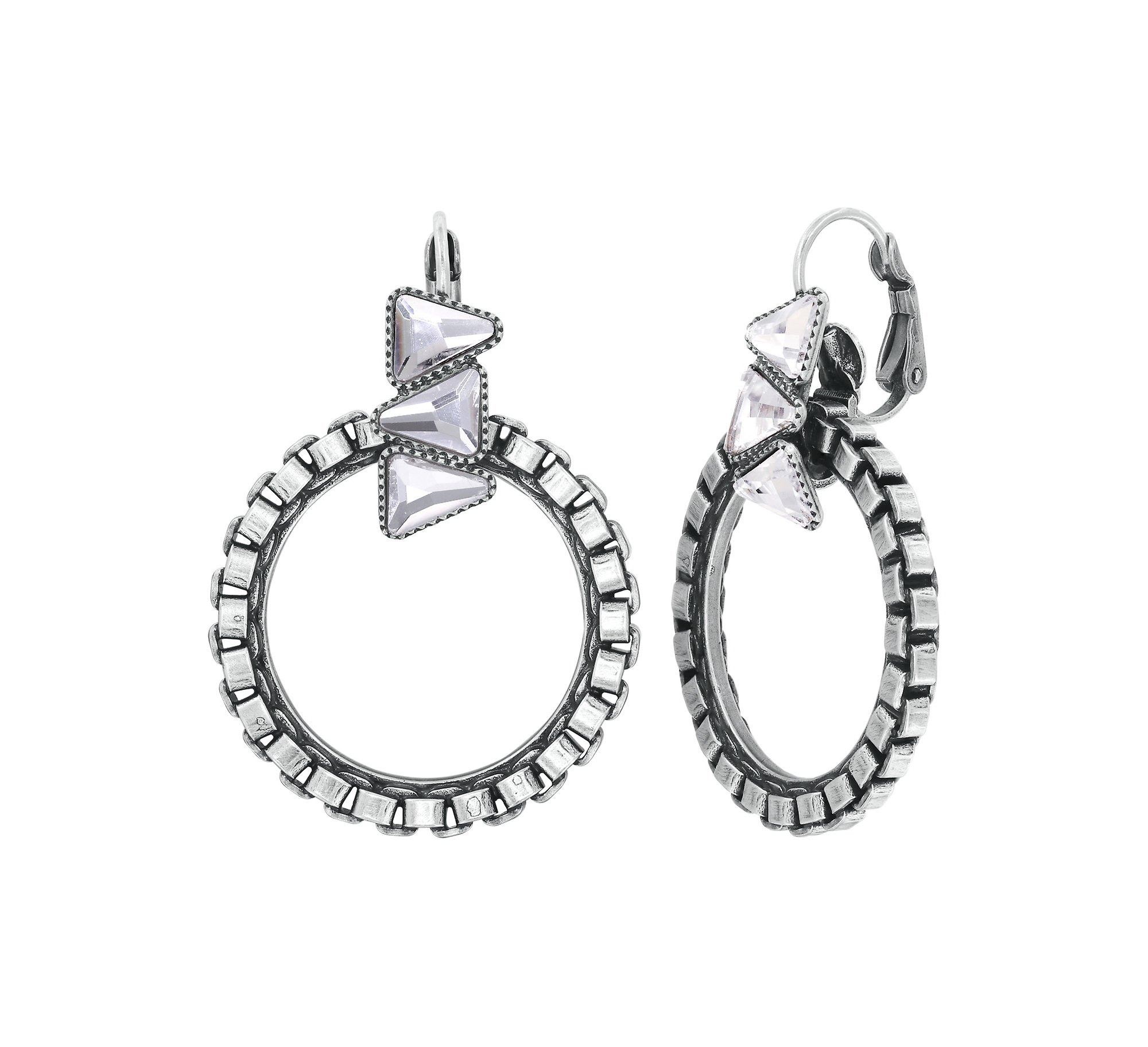 image pour Boucles d'oreilles Eurowire Rings & Rhythm Argent  