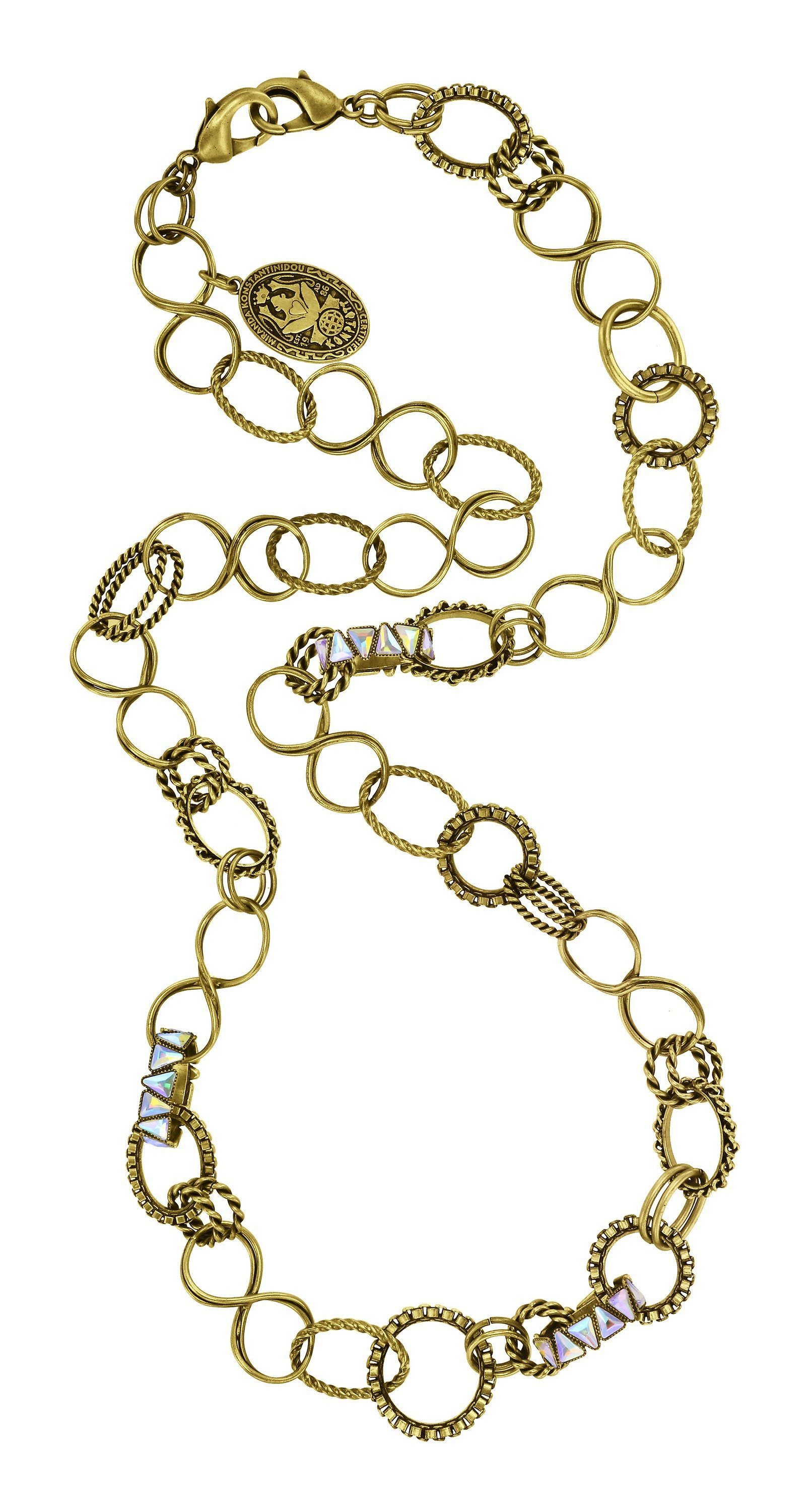 image for Necklace (Long) Rings & Rhythm Brass  
