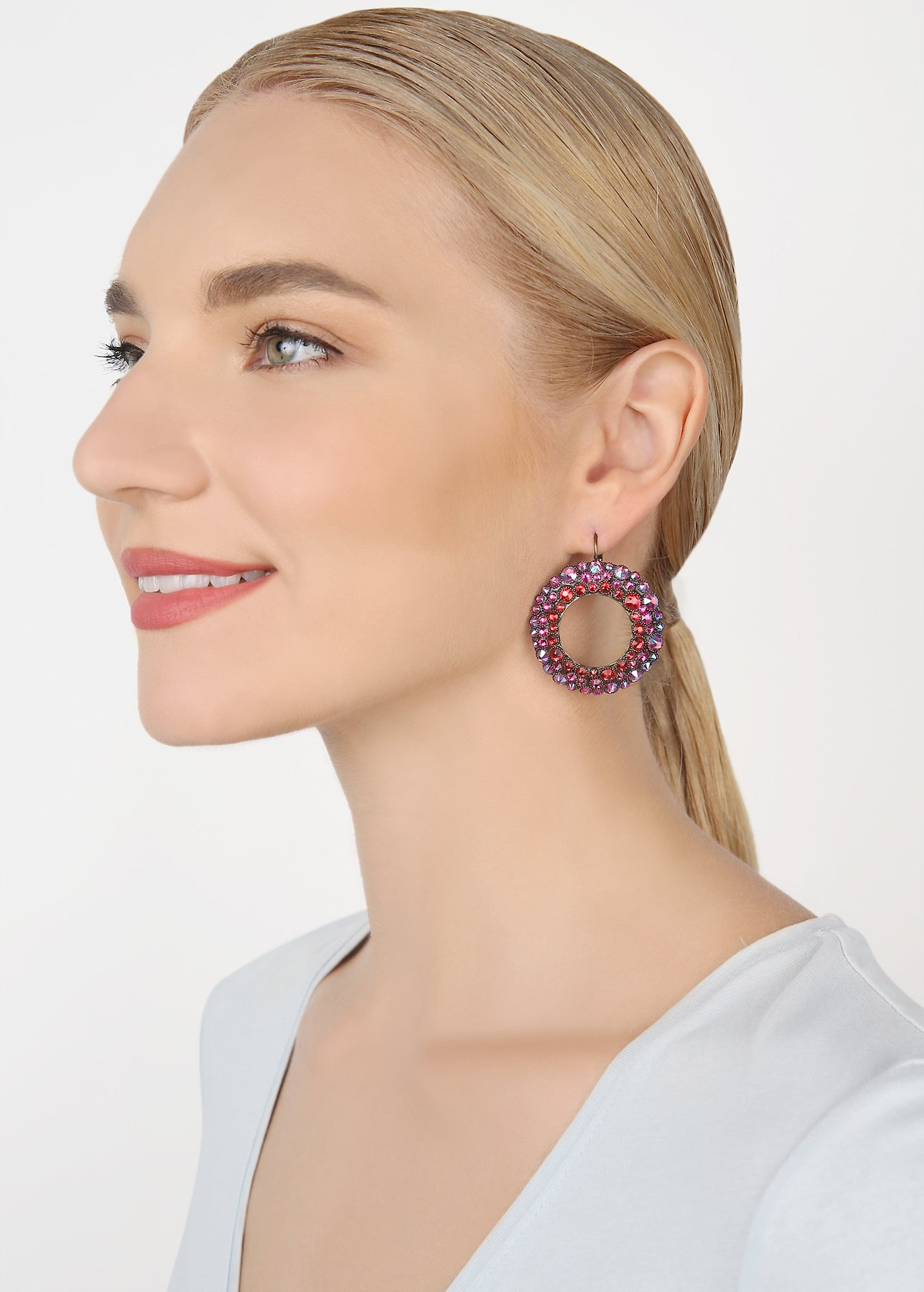 image pour Boucles d'oreilles Eurowire Inside Out Rouge scarlet size L