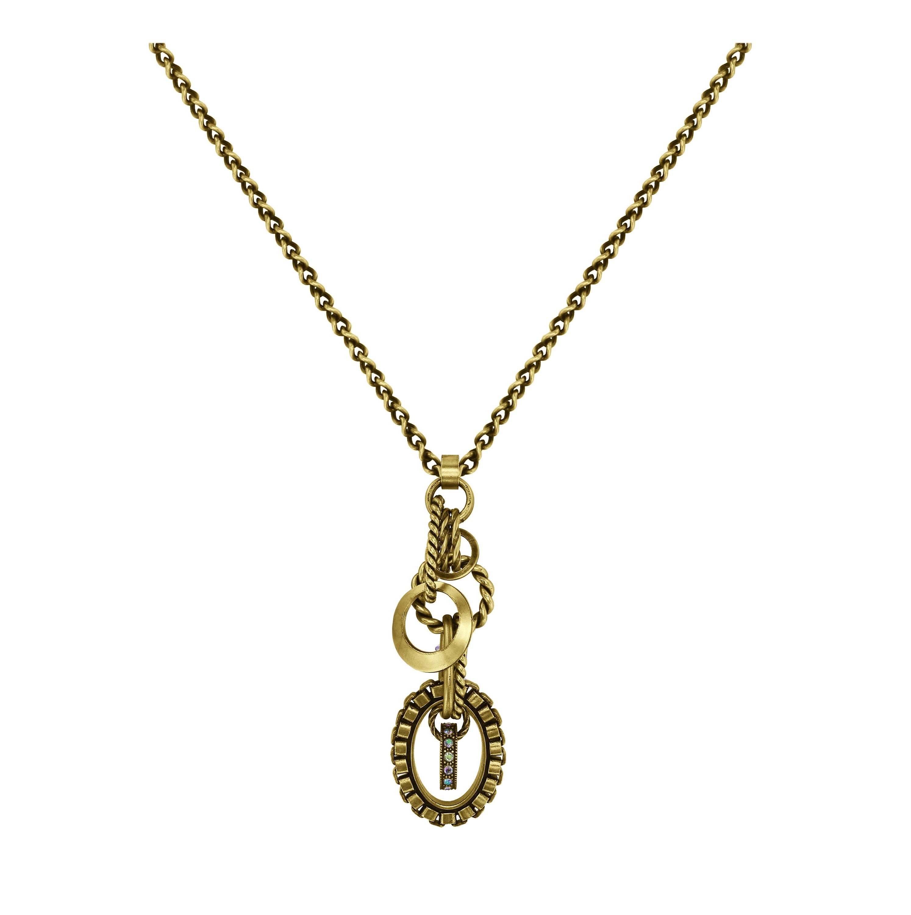 image for Necklace Pendant Rings & Rhythm Brass  