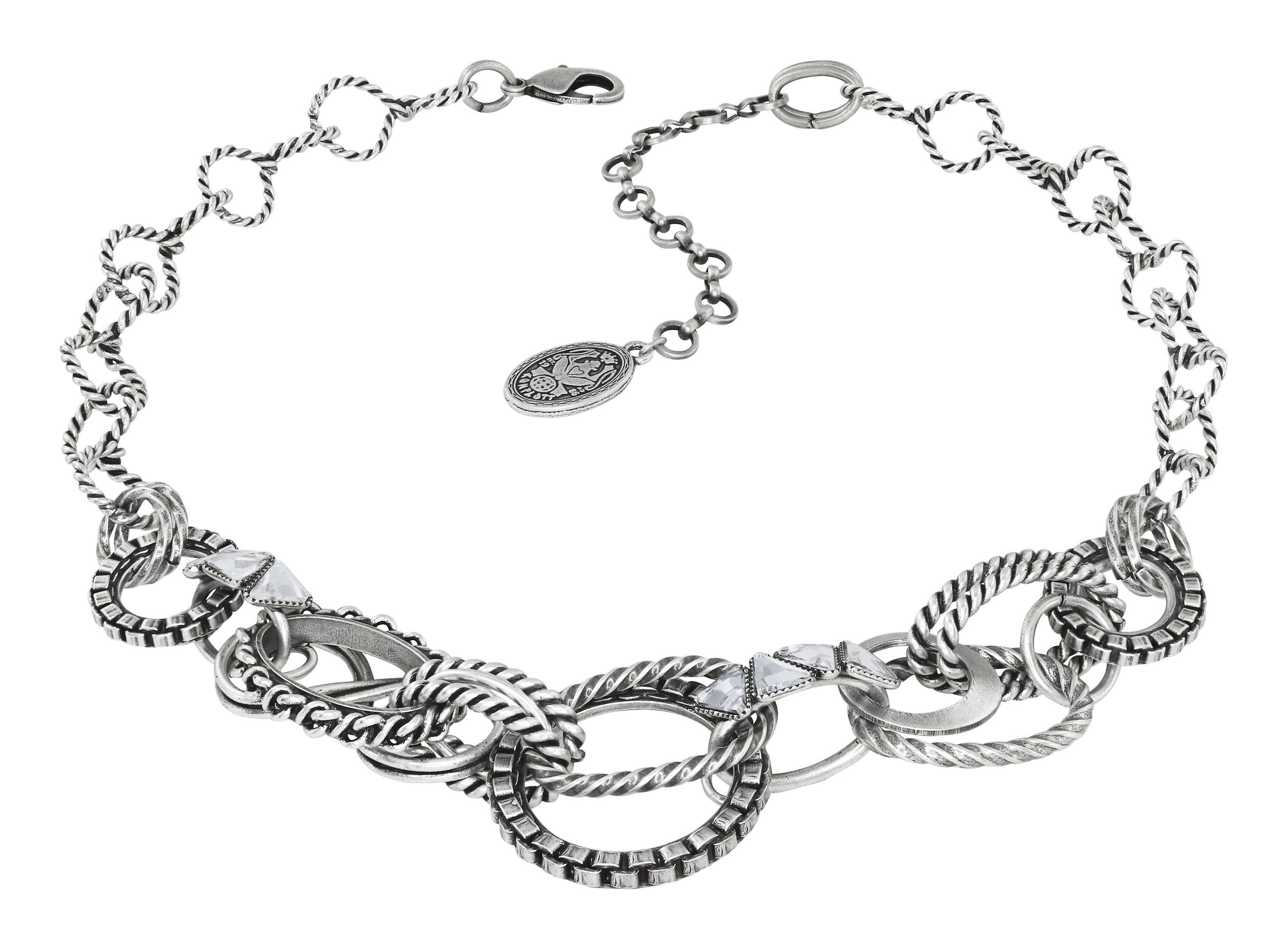 image for Necklace Rings & Rhythm Silver  