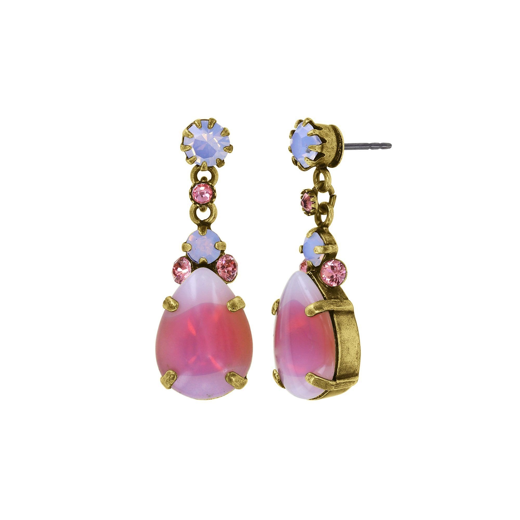 image for Earring Stud Dangling Sabrina Vintage Orange  