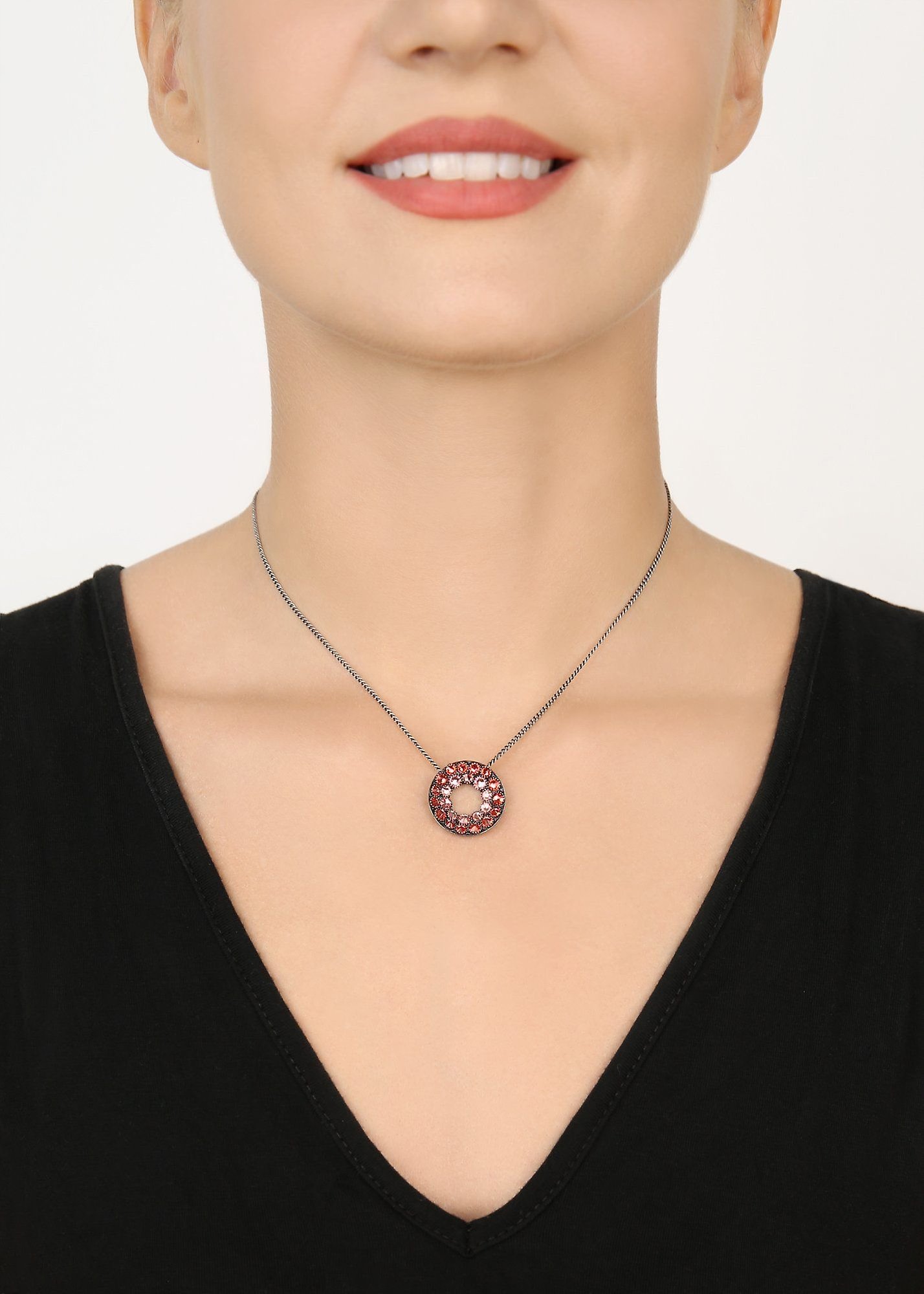 image for Necklace Pendant Inside Out Red / Orange  