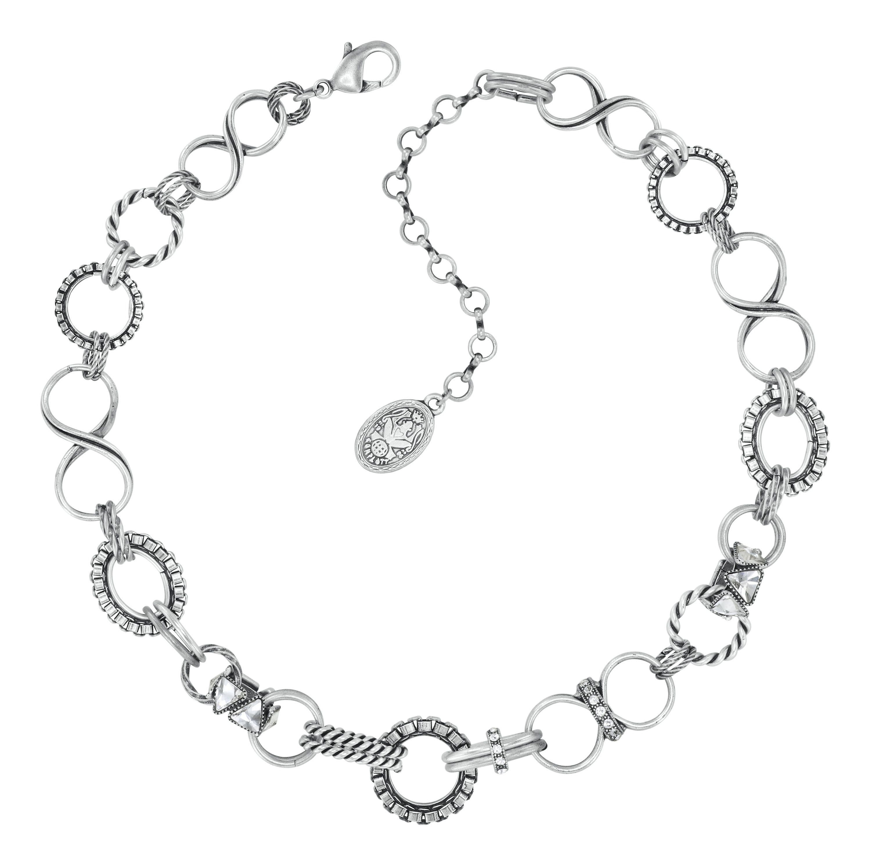 image for Necklace Rings & Rhythm Silver  