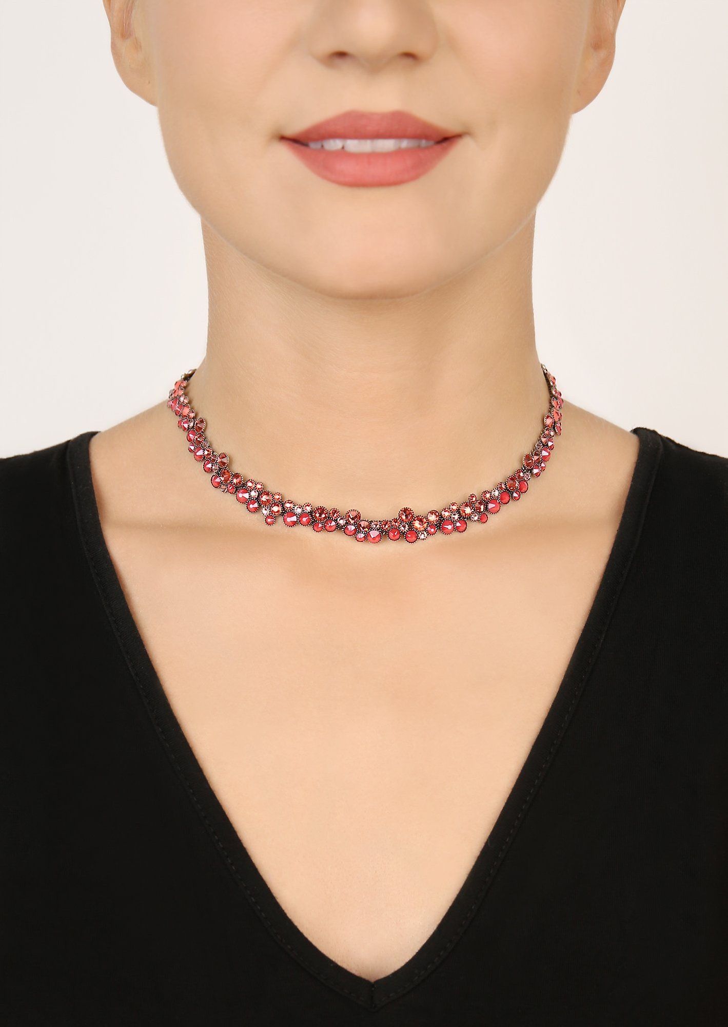 image pour Collier ras-de-cou Inside Out Rouge / Orange  