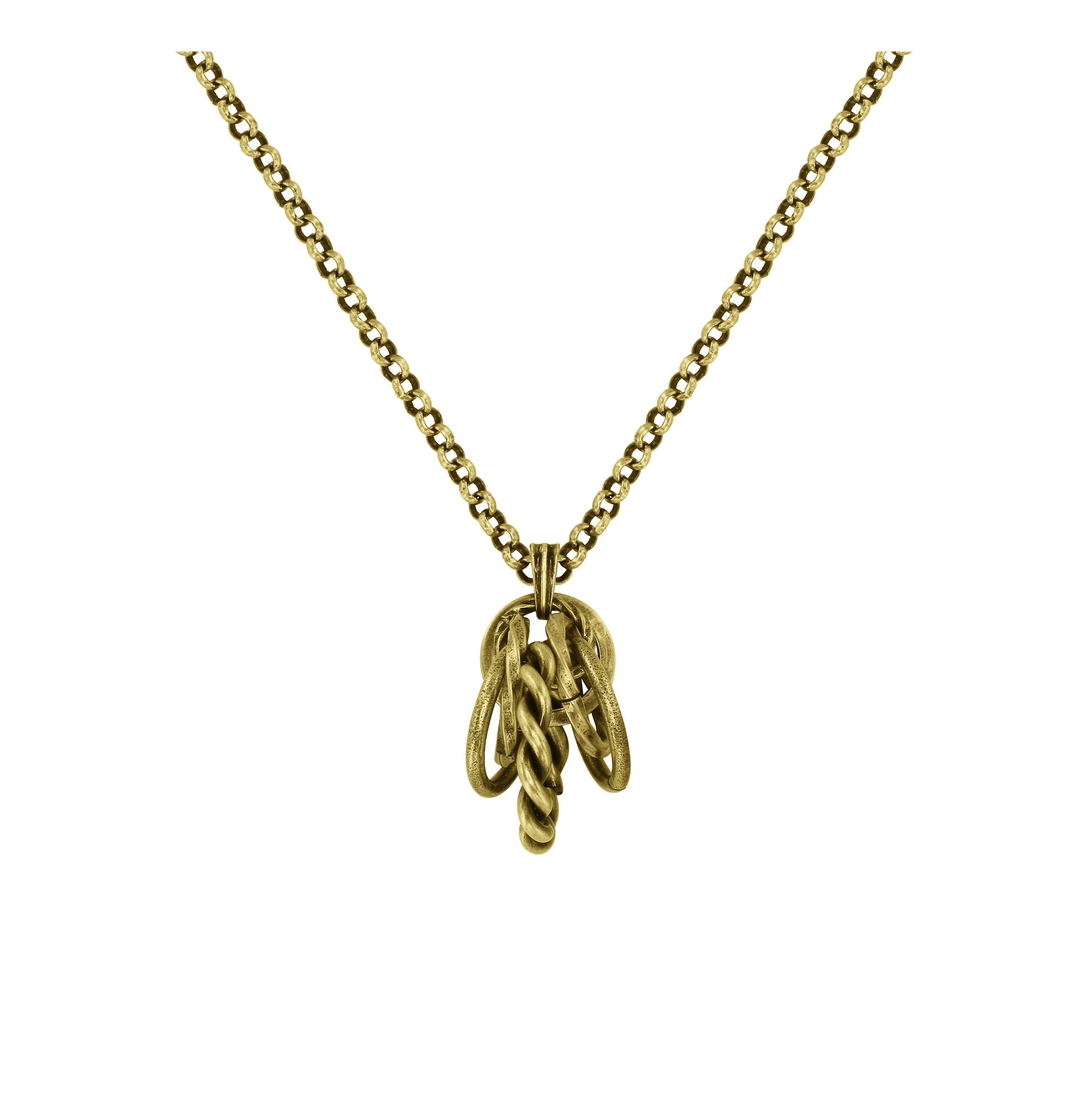 image for Necklace Pendant Rings & Rhythm Brass  